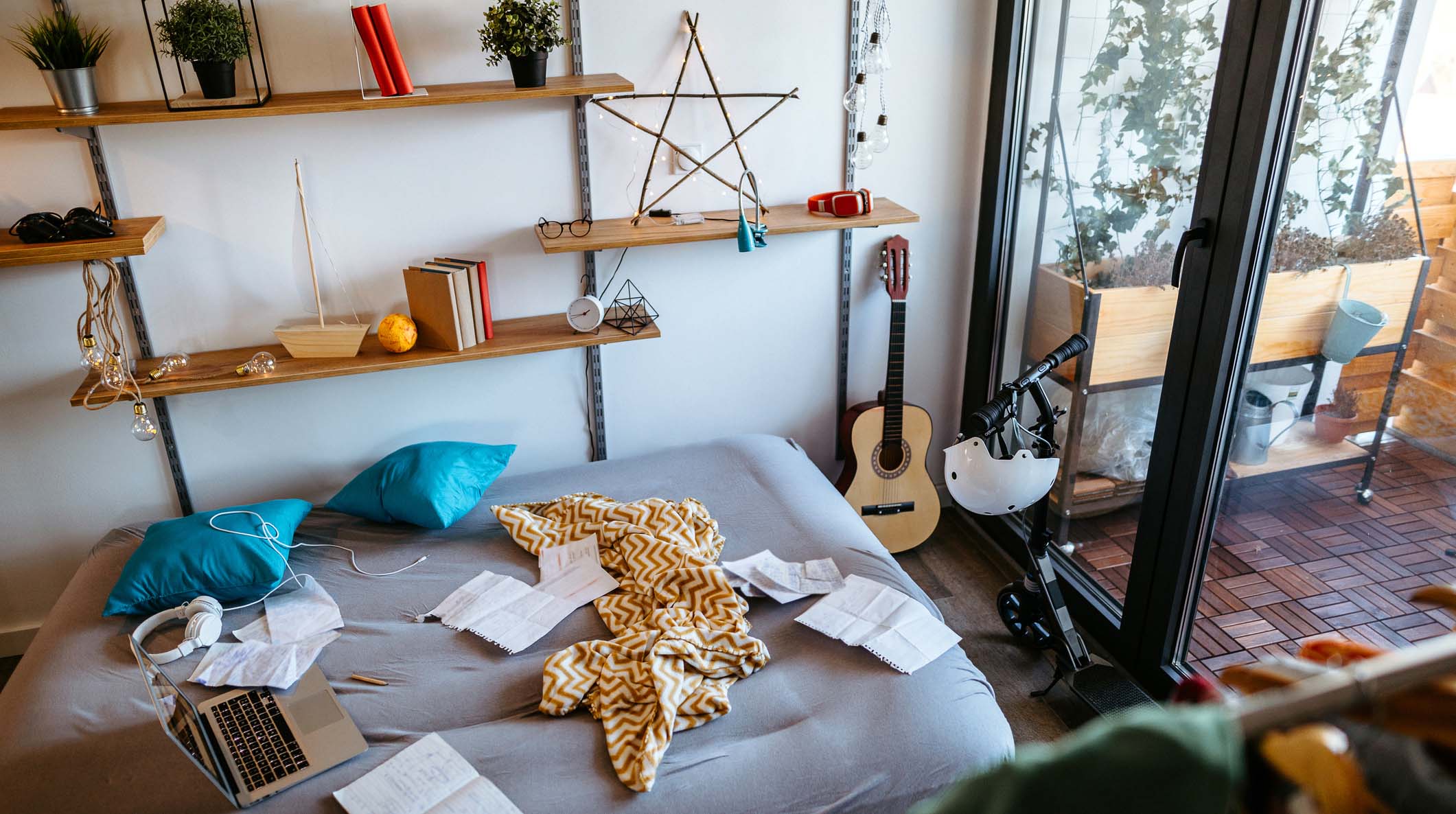 Mess in a teenage room