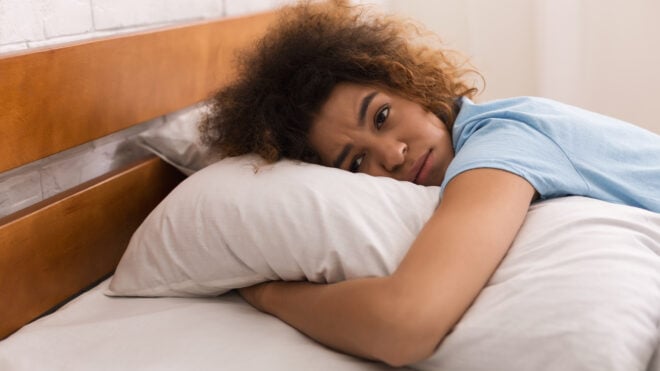 woman not sleeping