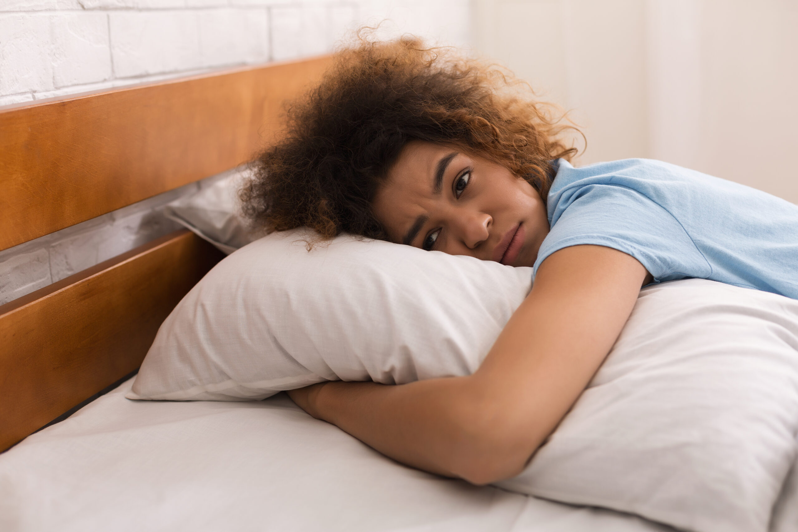 woman not sleeping