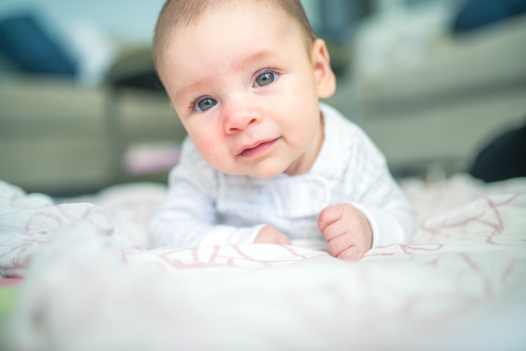 New baby on a blanket