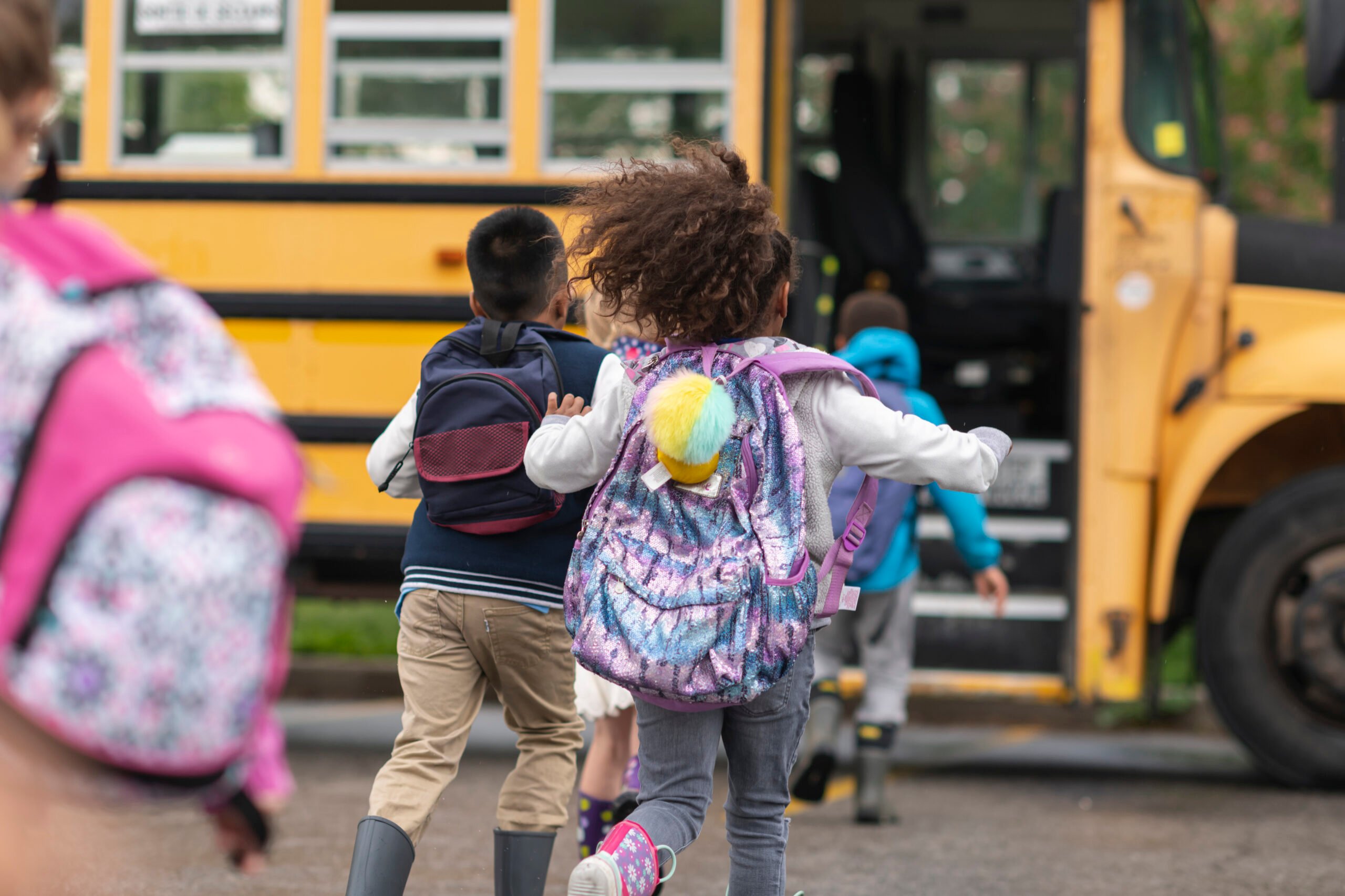 kids on school bus