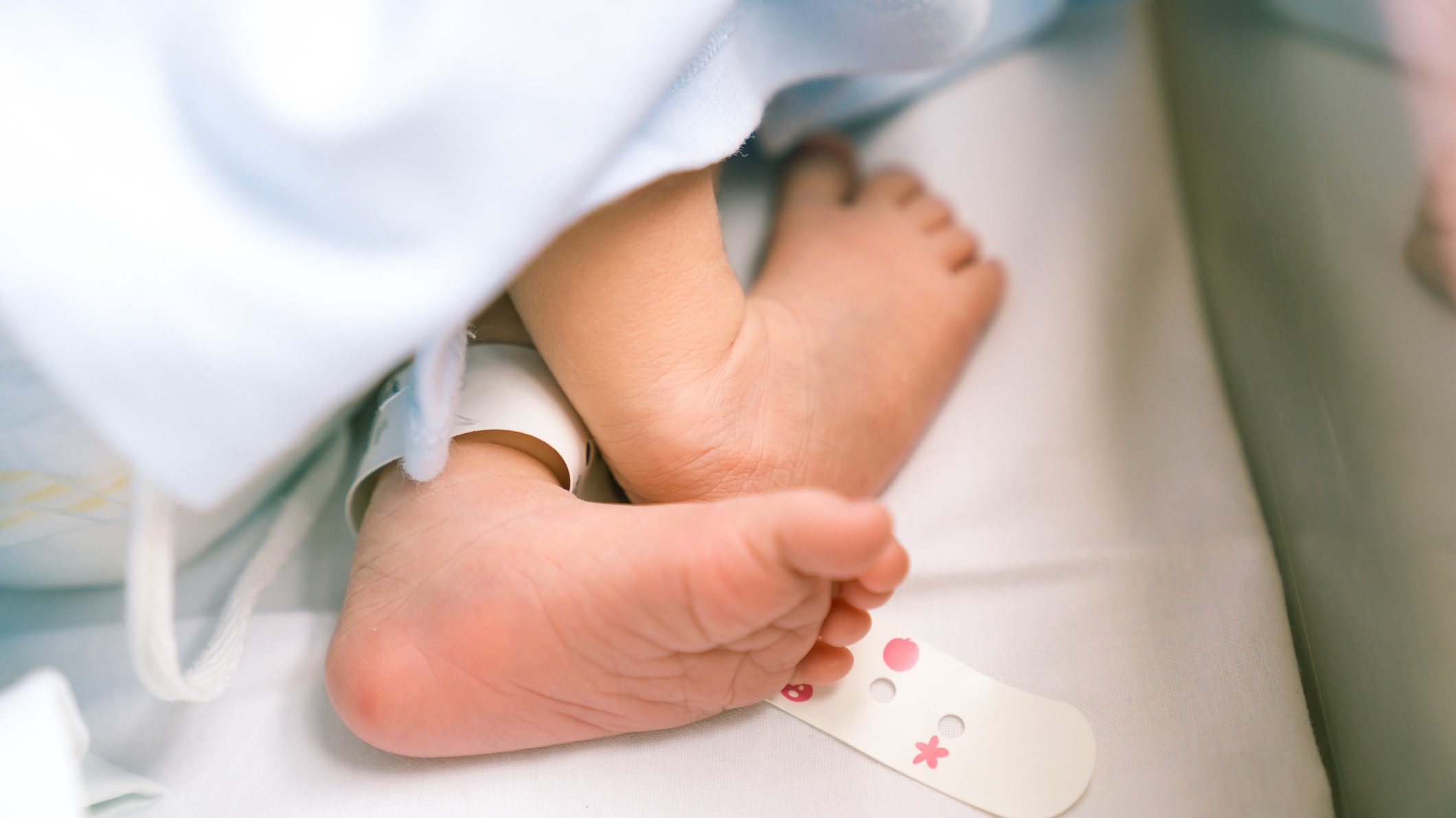 A little baby in the hospital