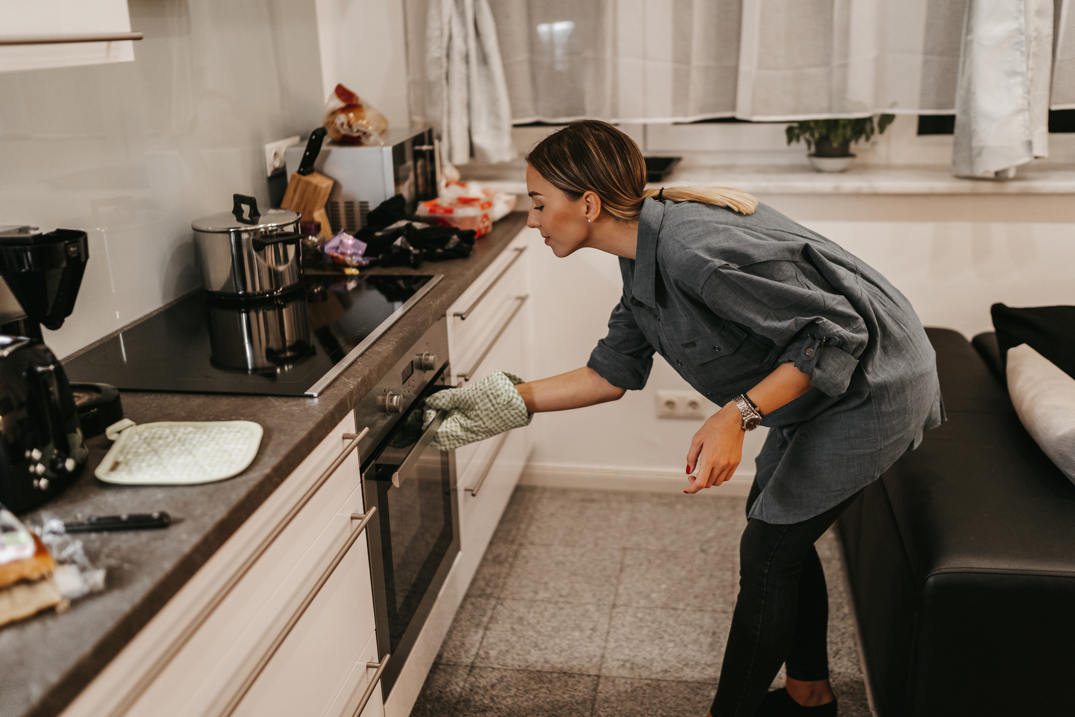 Preparing meal