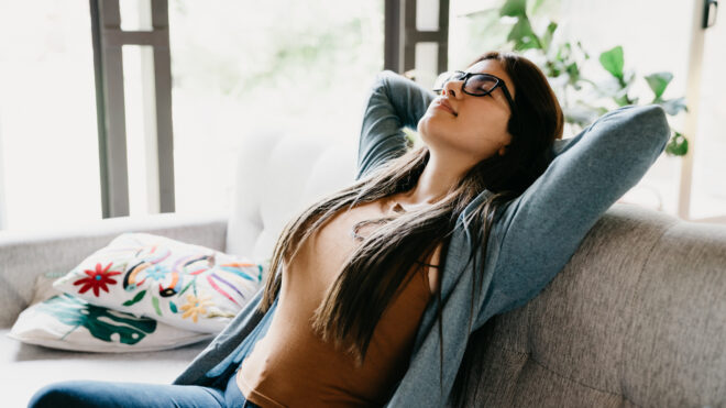 peaceful woman
