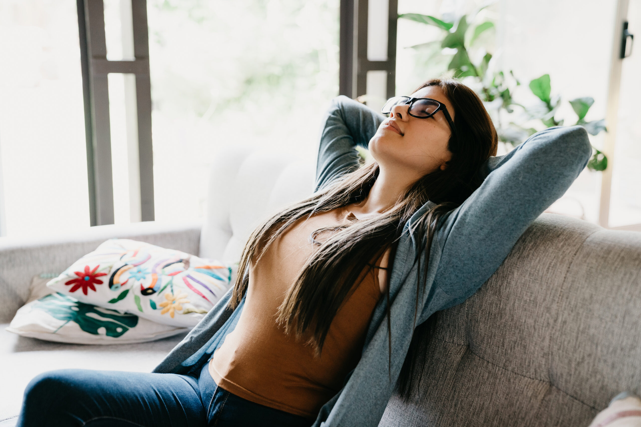 peaceful woman