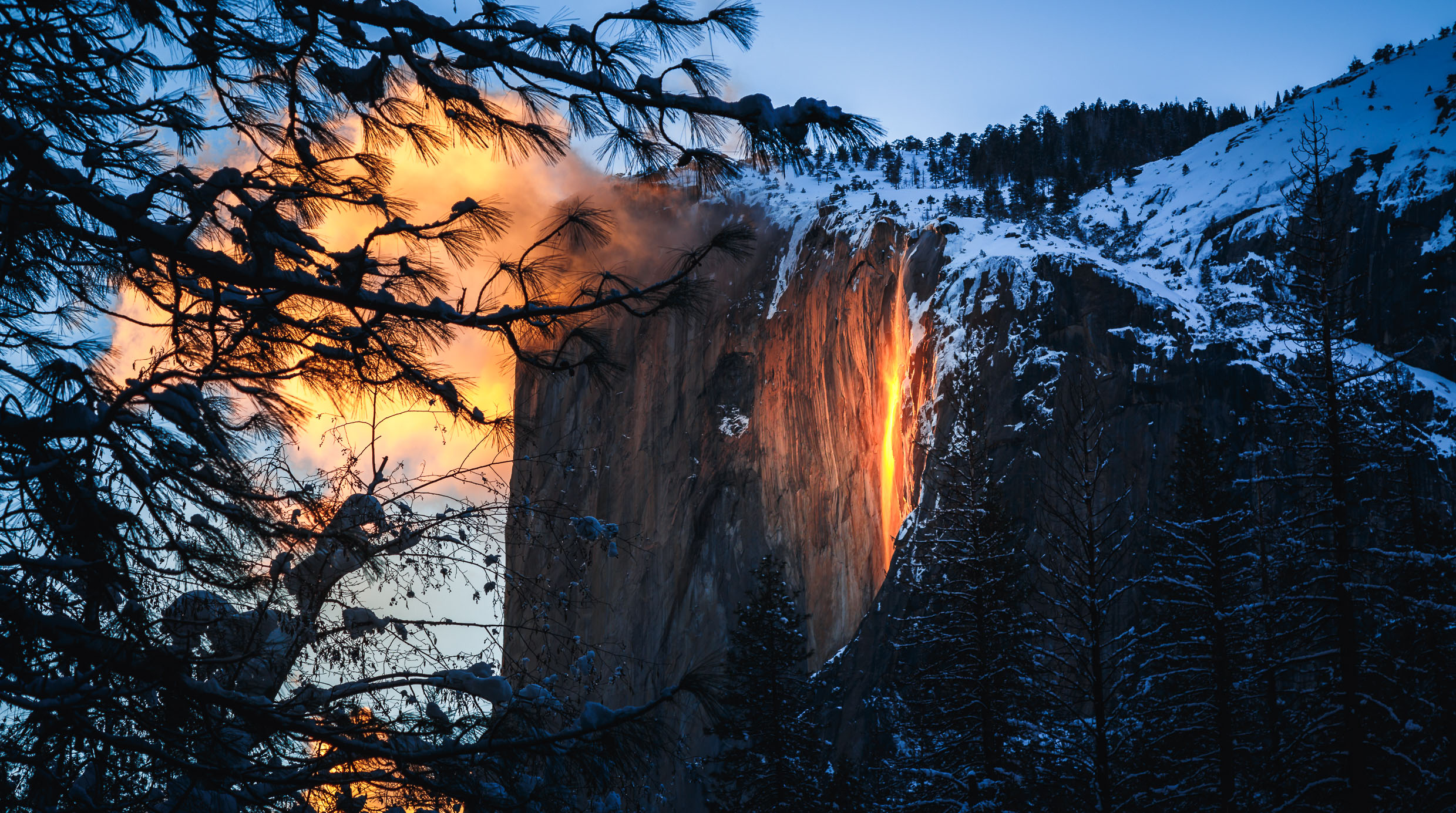 Yosemite Firefall at Sunset