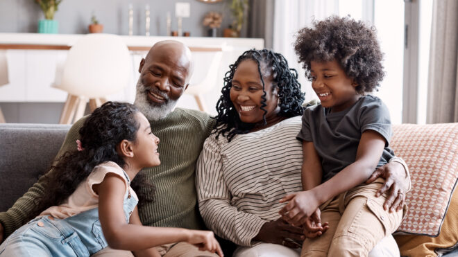 grandparents with grandkids