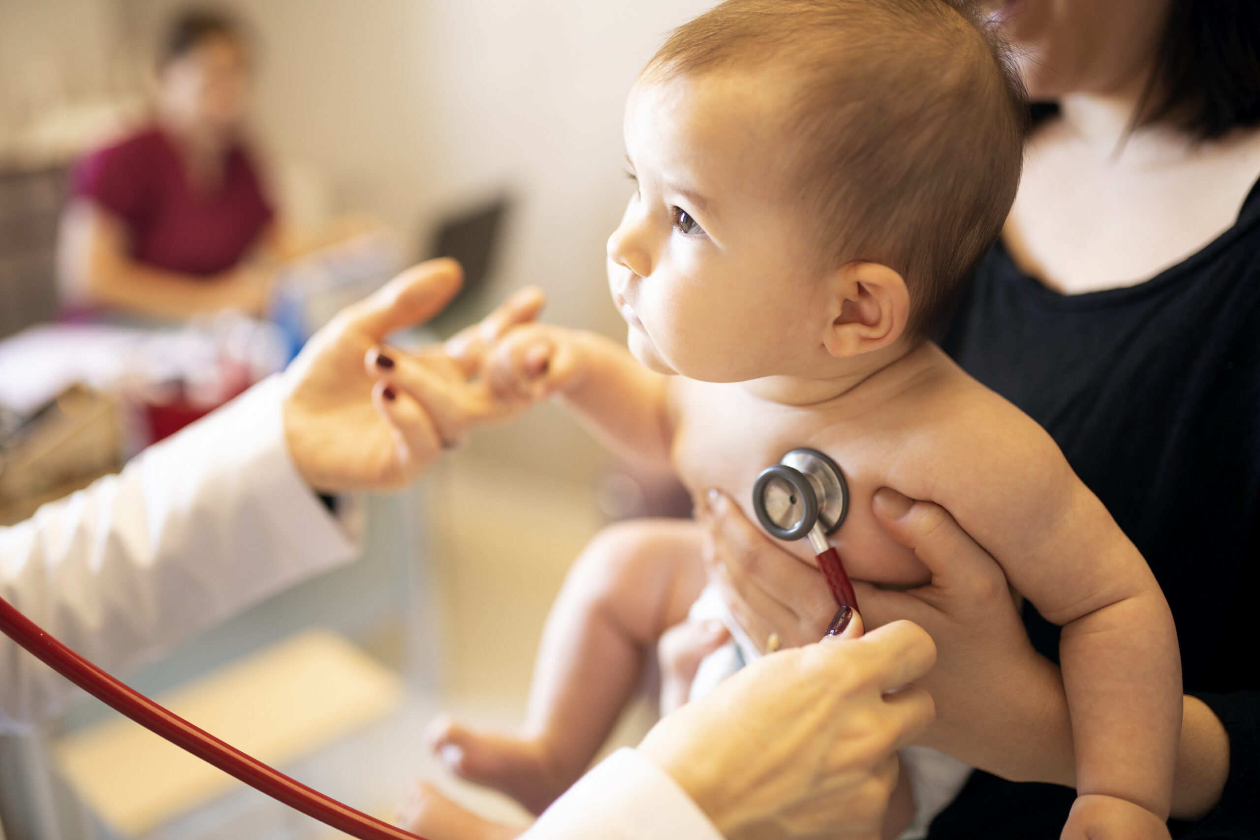 A Baby and her doctor