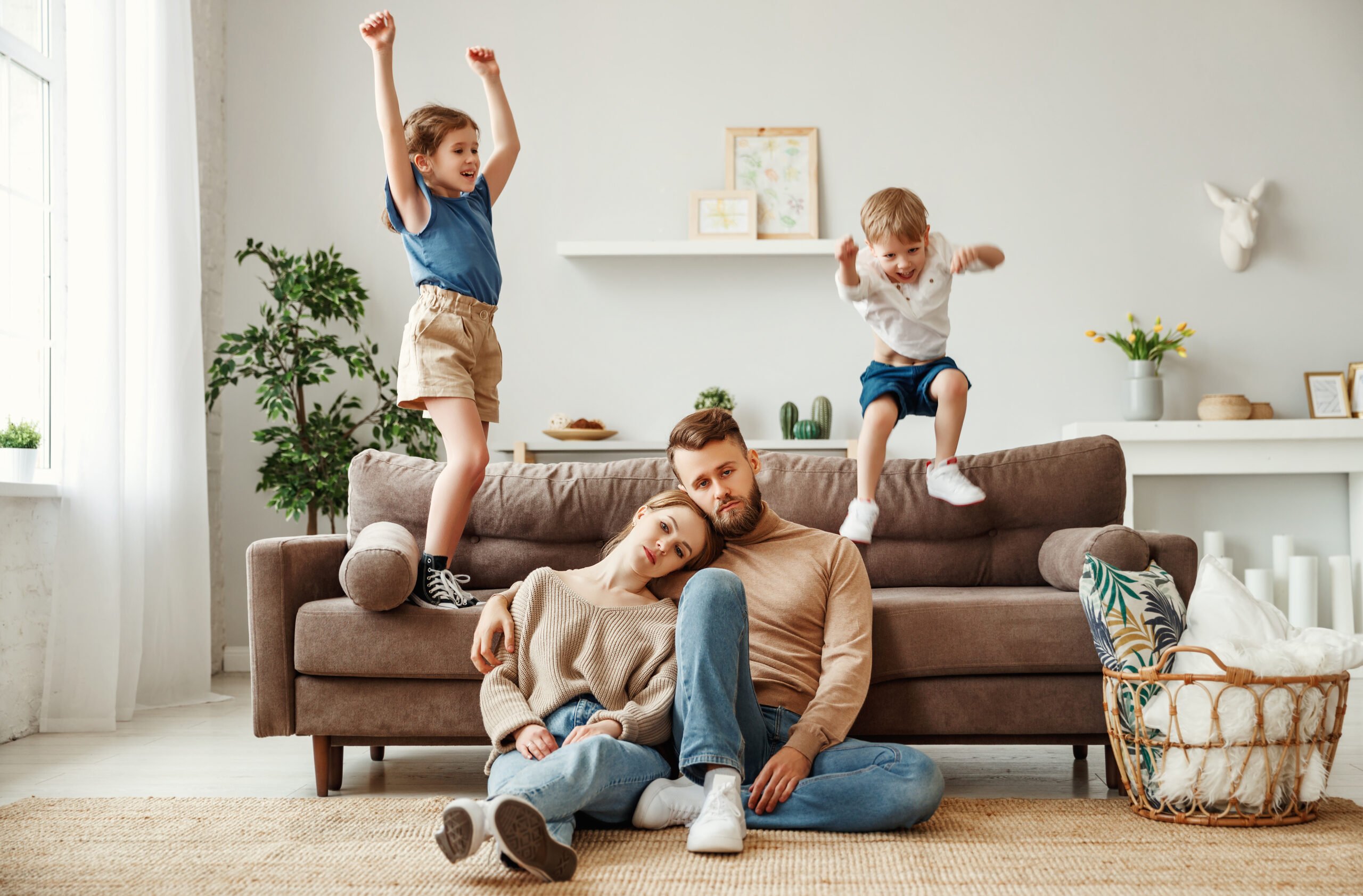 exhausted-parents-kids-running-around