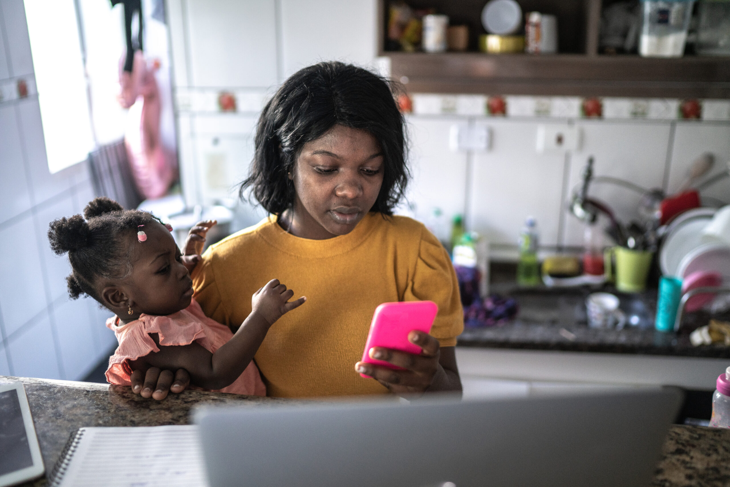multitasking mom