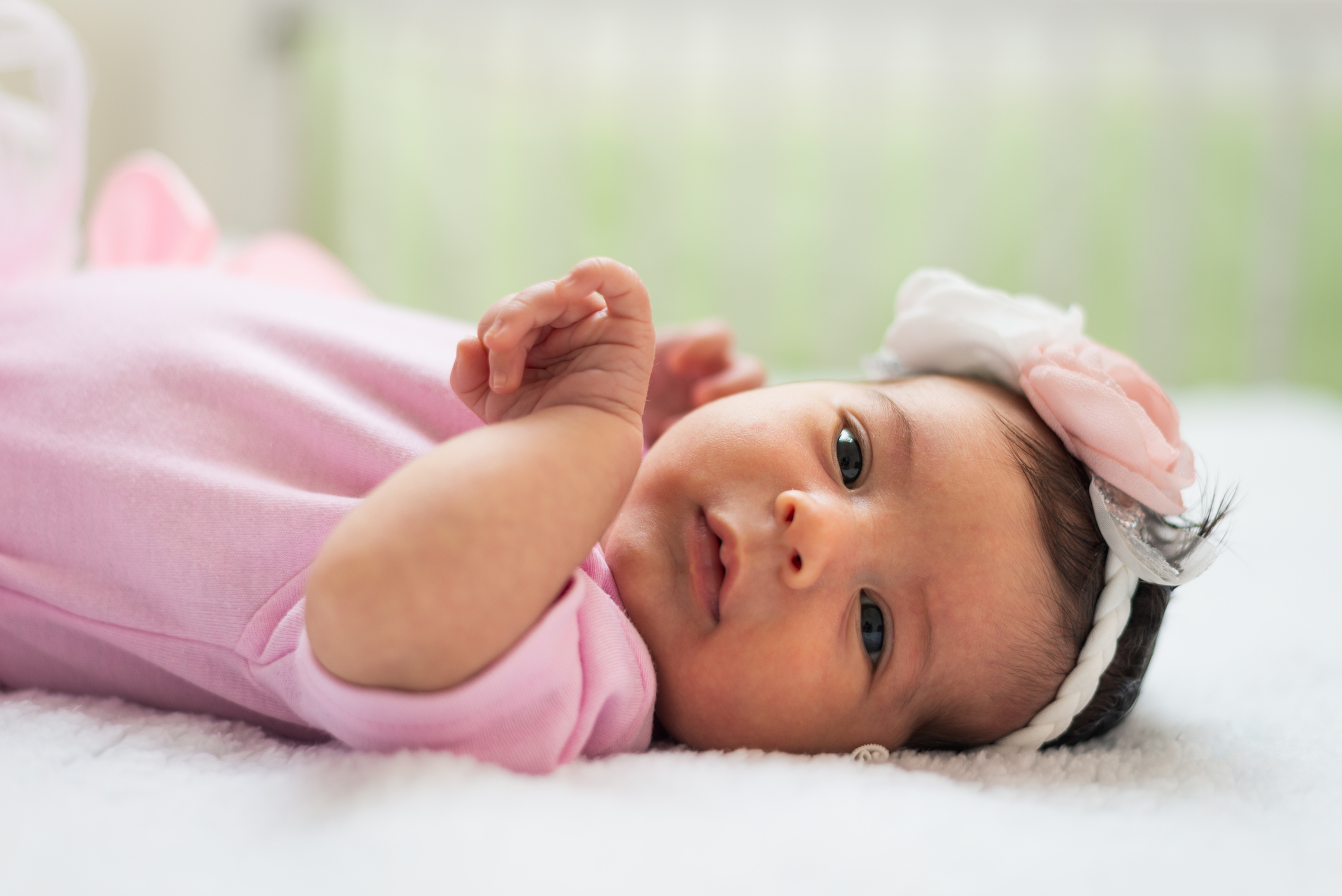 Newborn baby girl