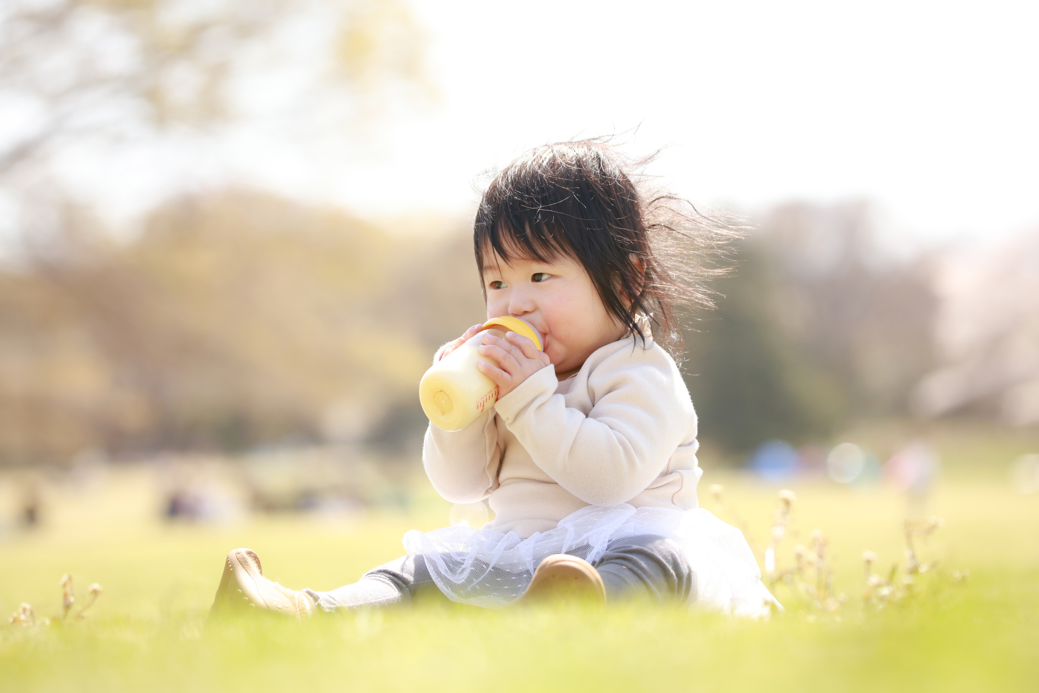 Baby drinking milk