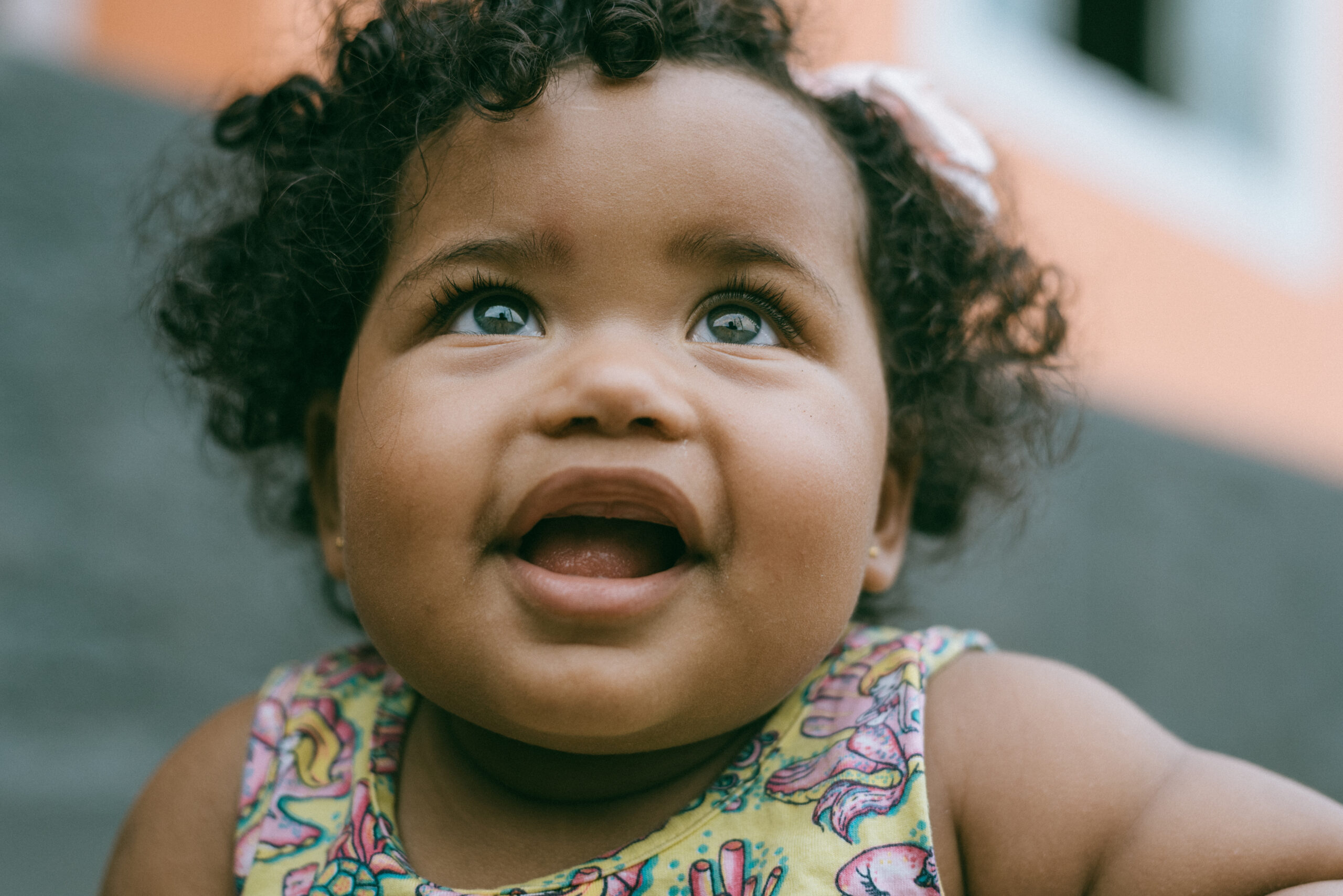 Smiling baby girl