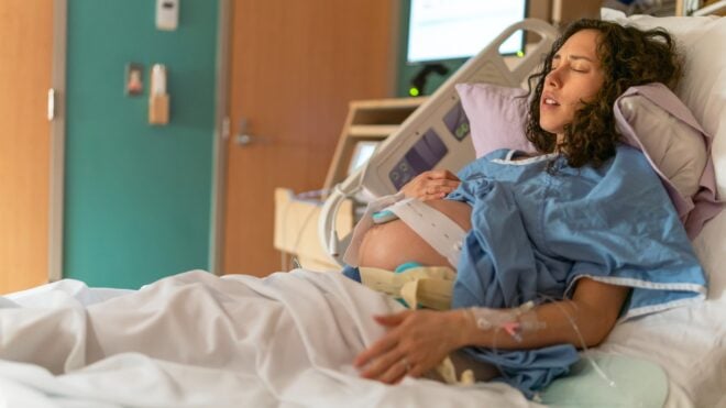 A pregnant woman