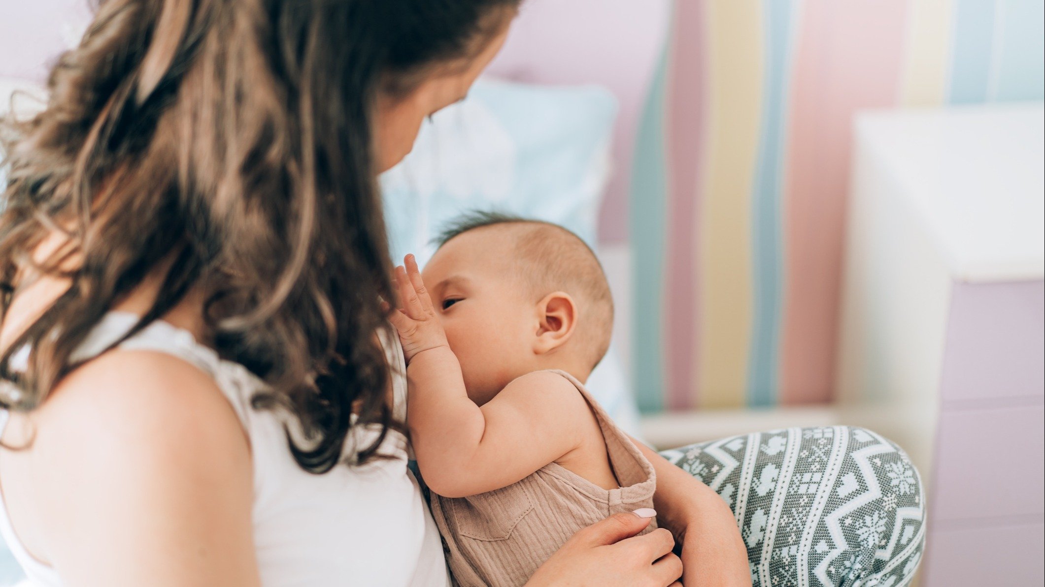 A mother breastfeeding
