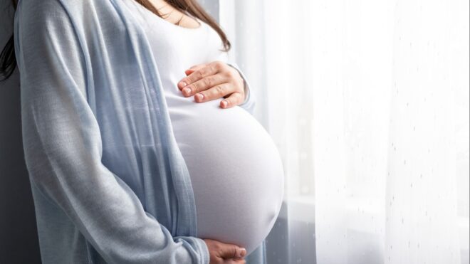 A pregnant woman