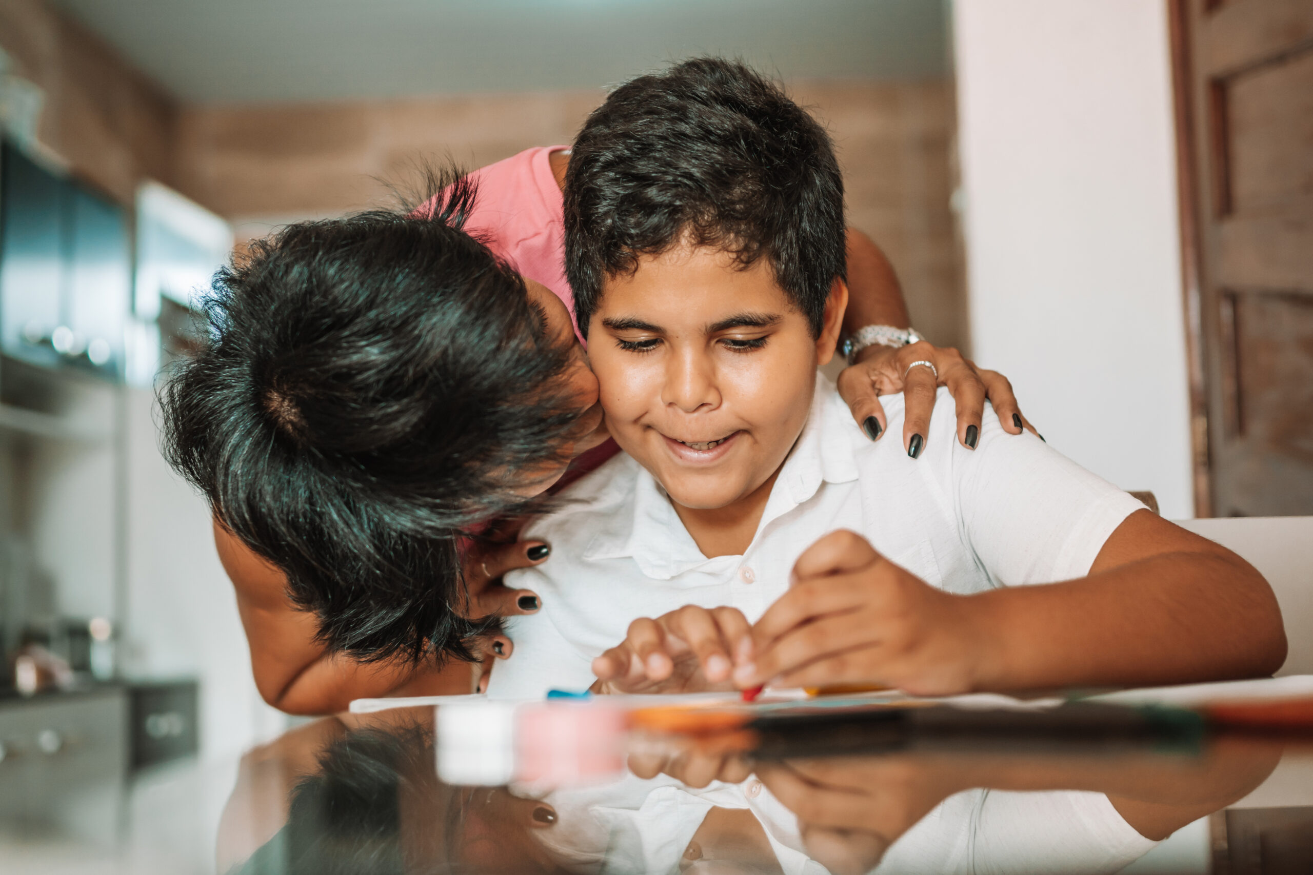 mom autistic son