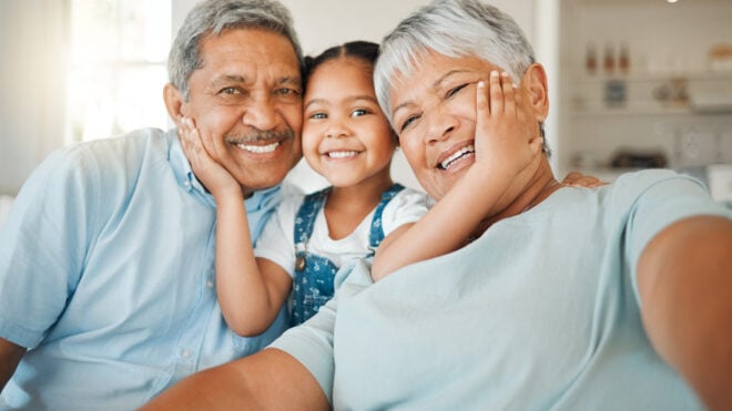 grandparents with kid