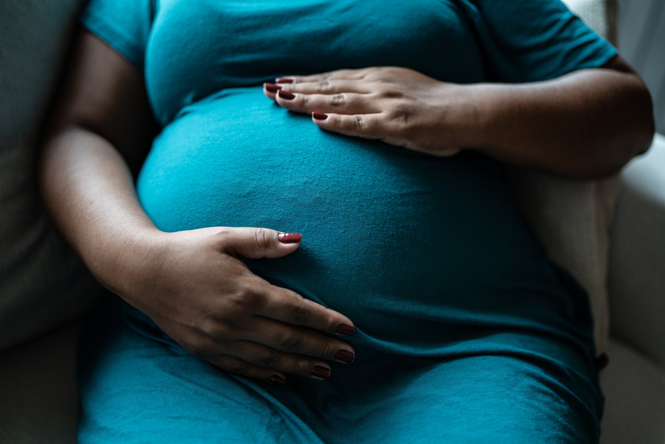 A pregnant woman