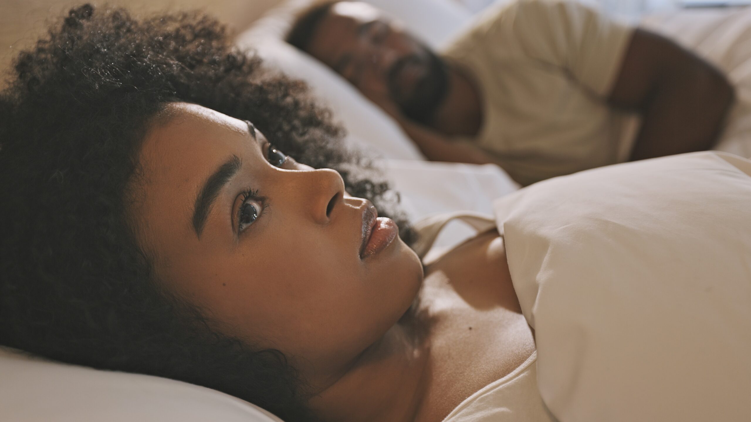 A couple in bed