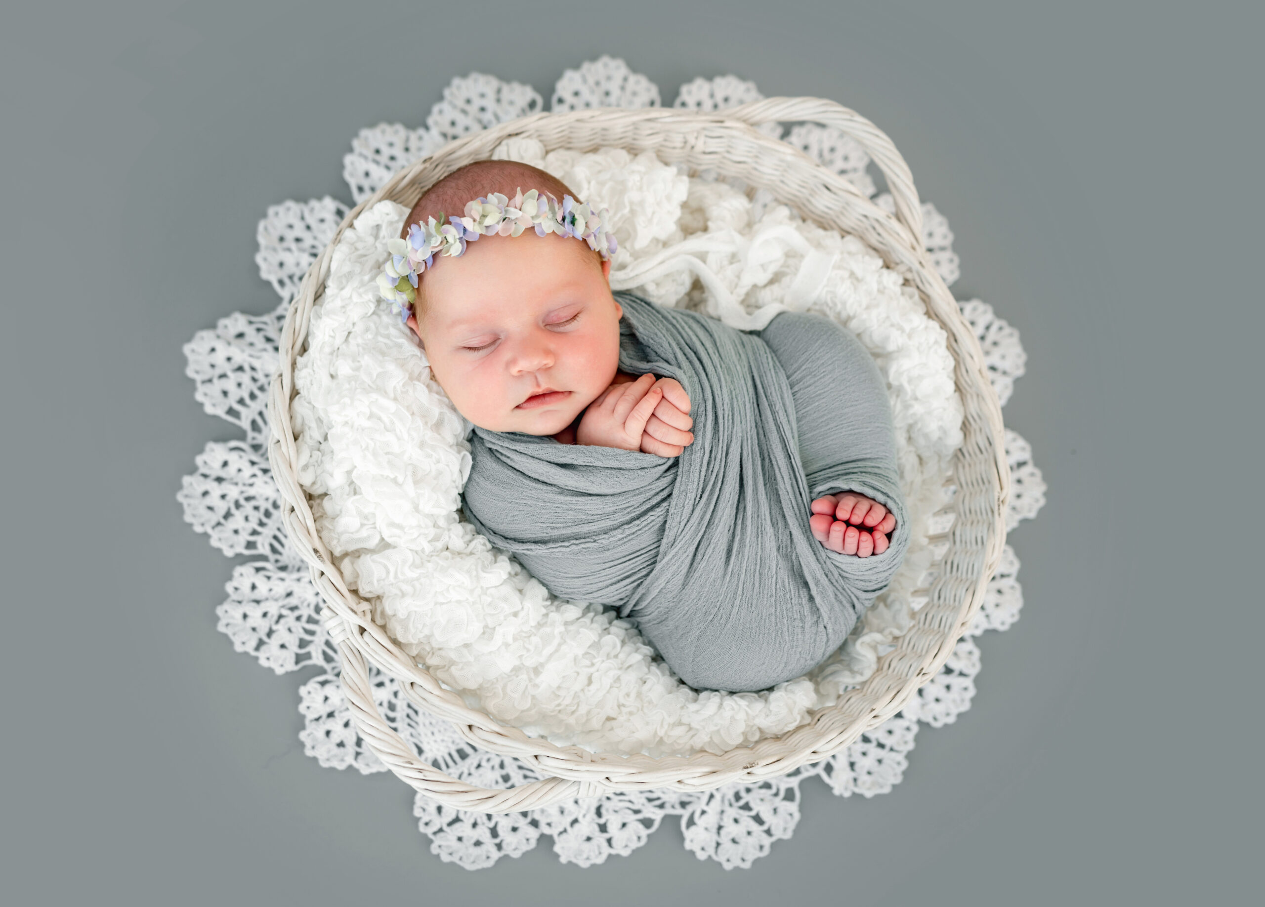 Newborn baby girl photoshoot