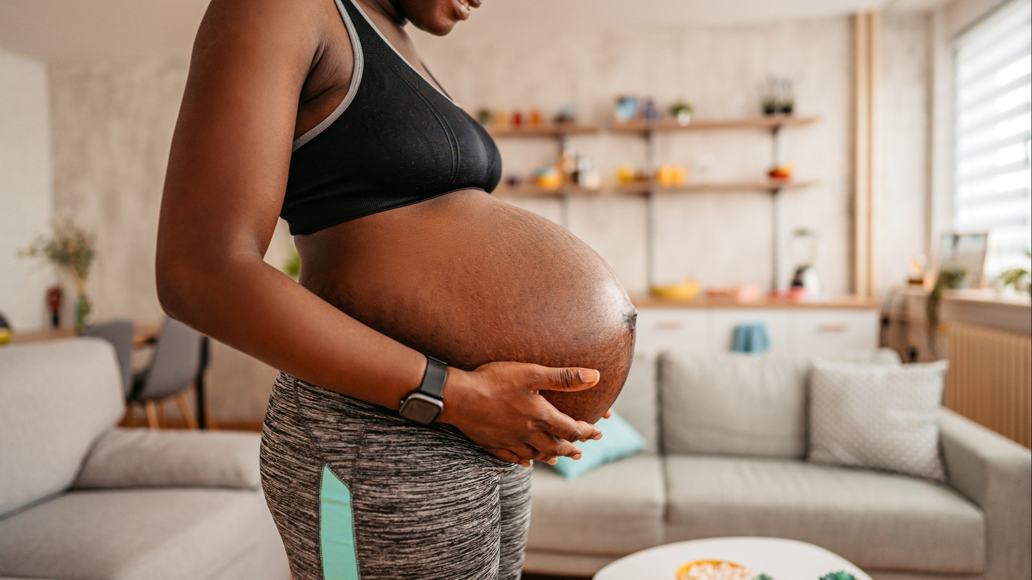 A pregnant belly