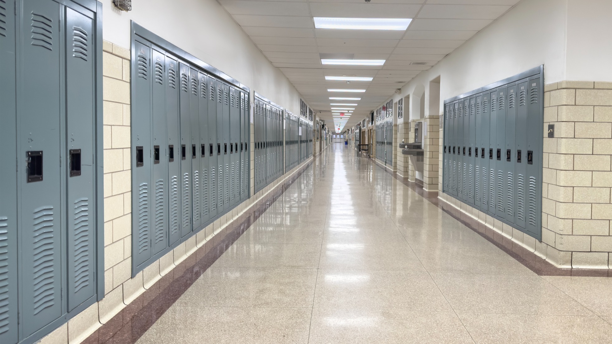 A school hallway