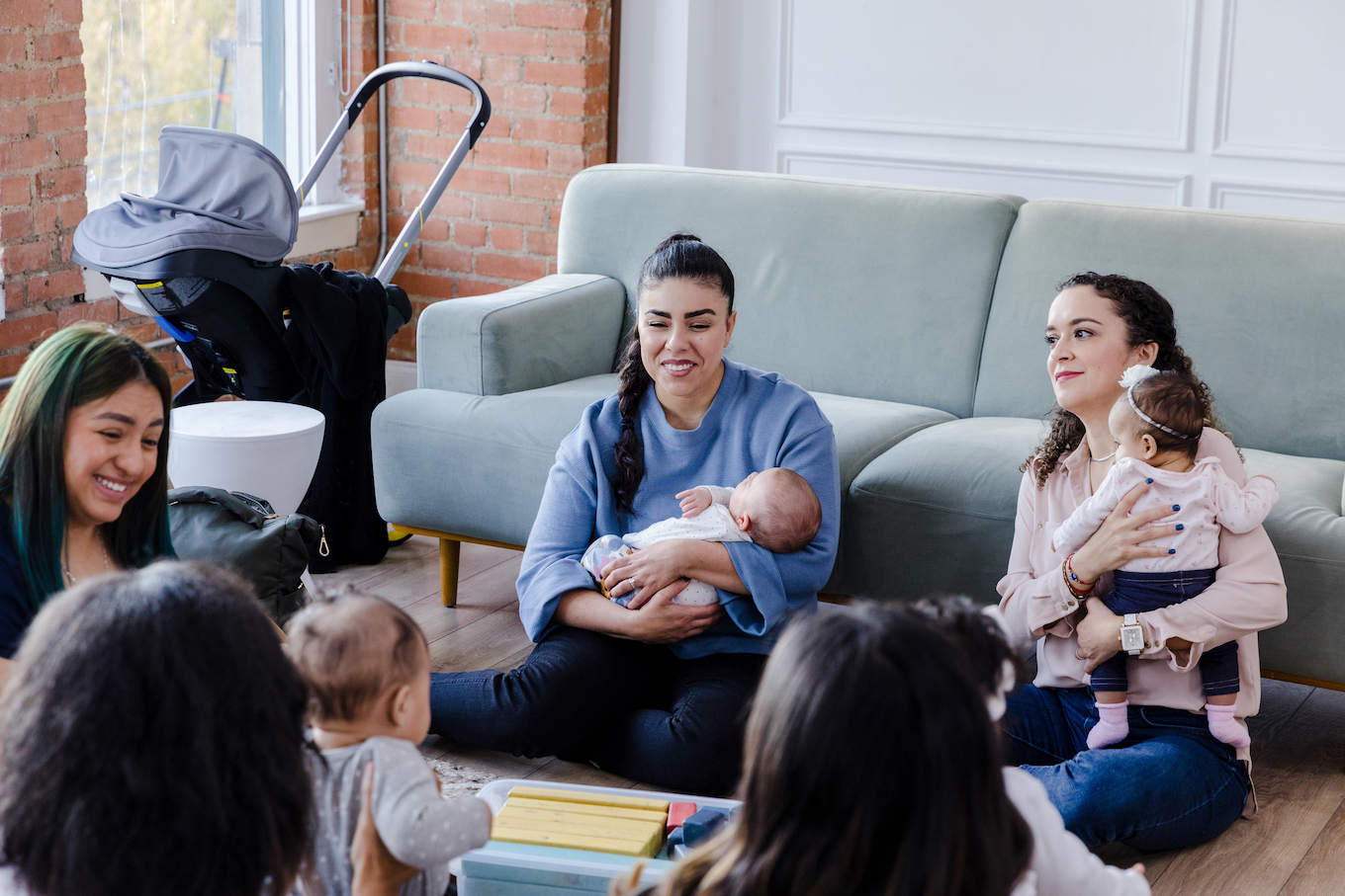 Diverse group of women meet