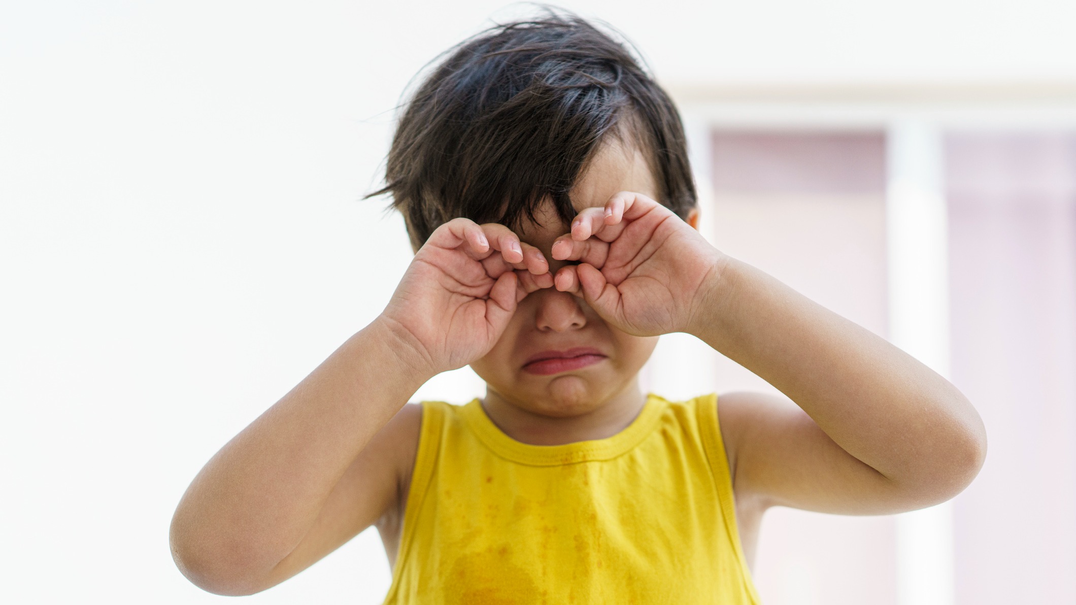 Upset toddler
