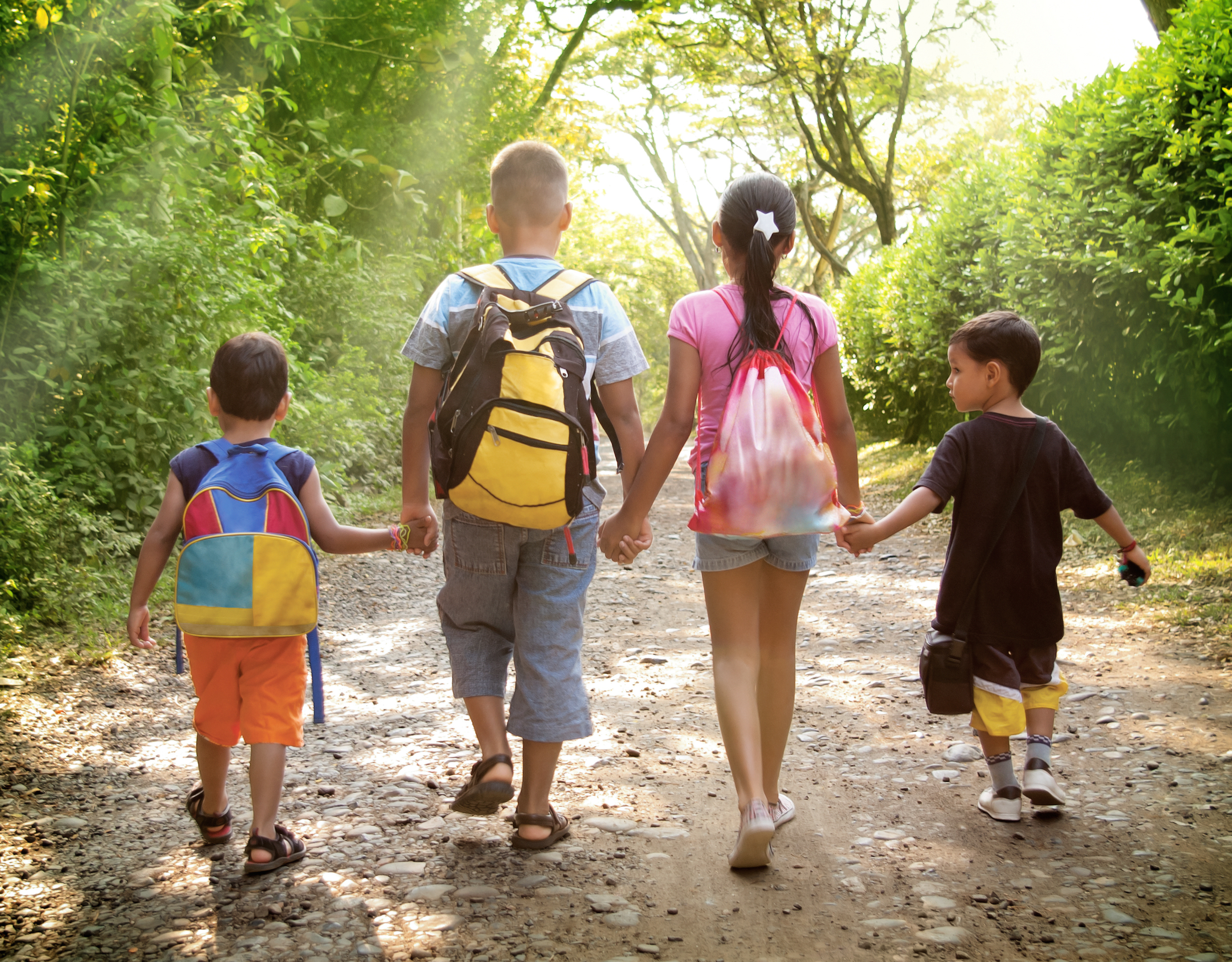 four kids