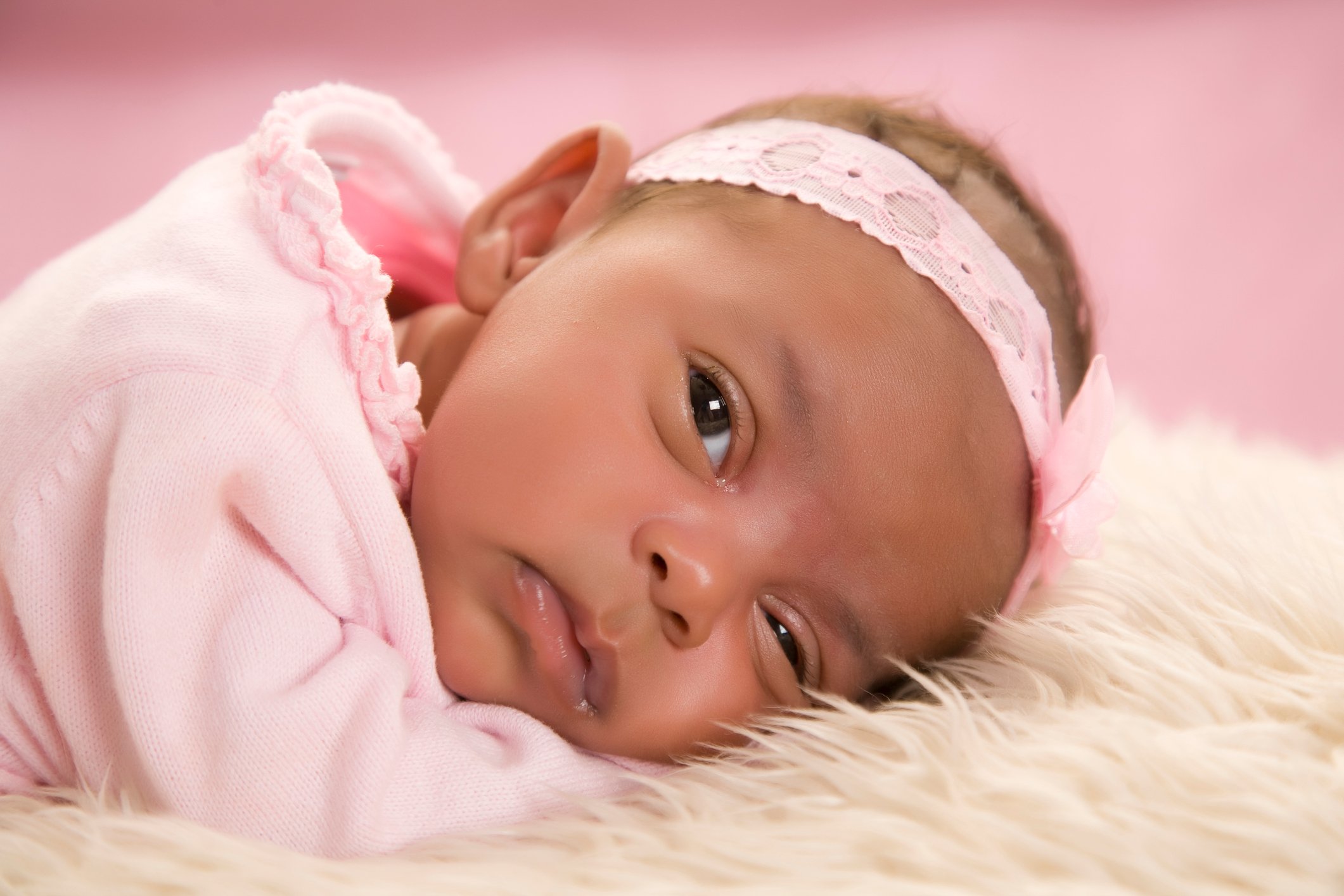 Beautiful Baby In Pink