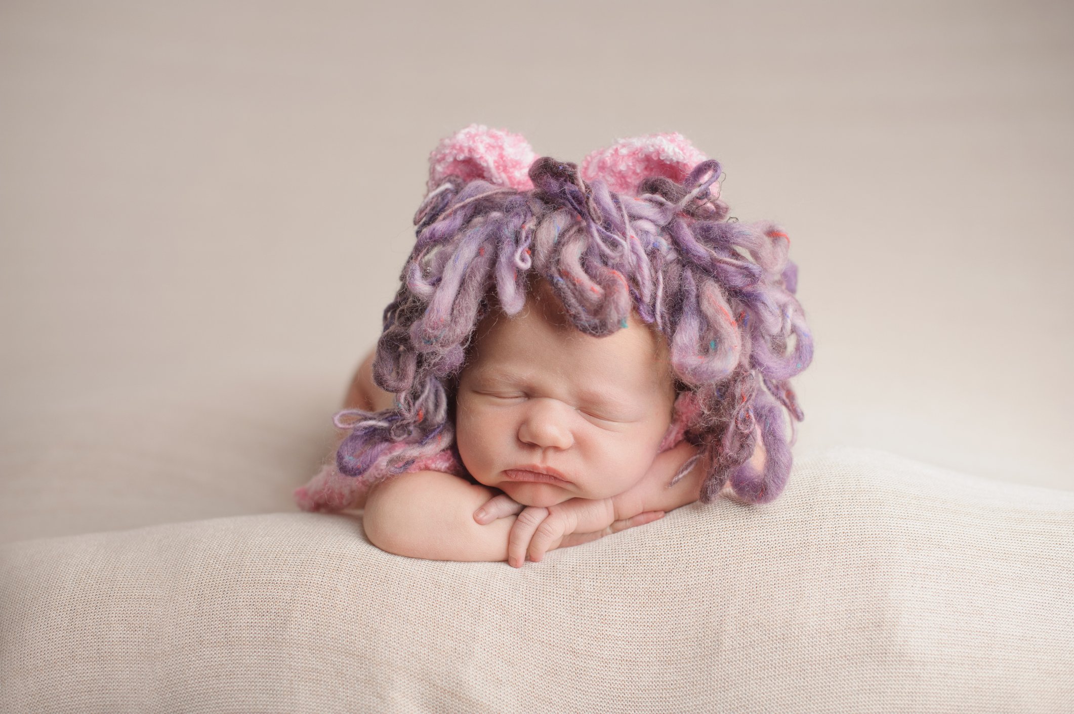 Sleeping Newborn Girl