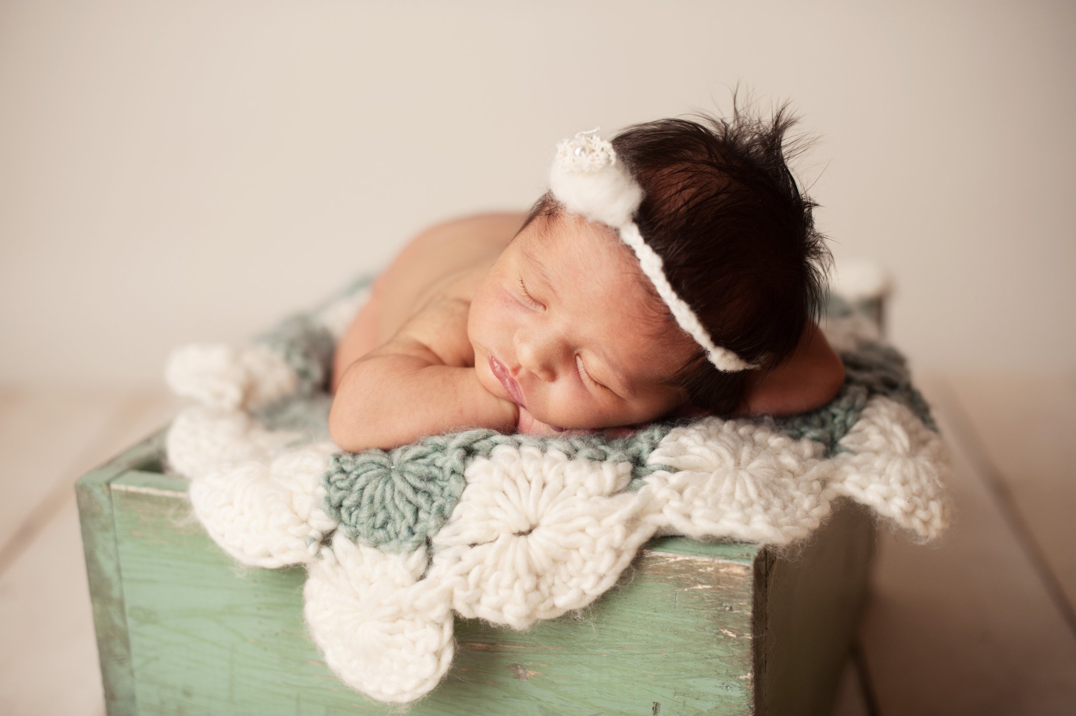 Sleeping Newborn Girl