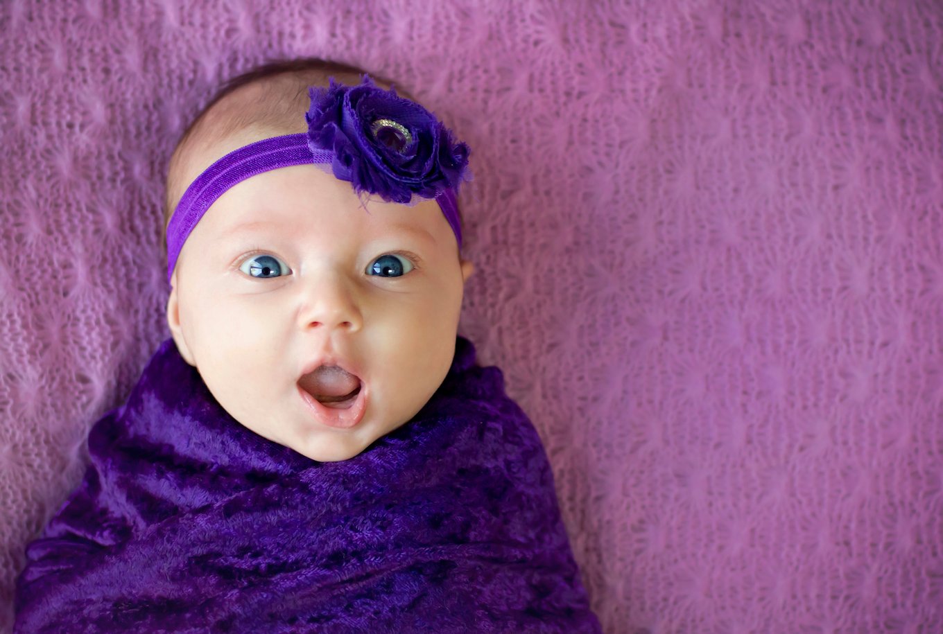 Surprised baby girl