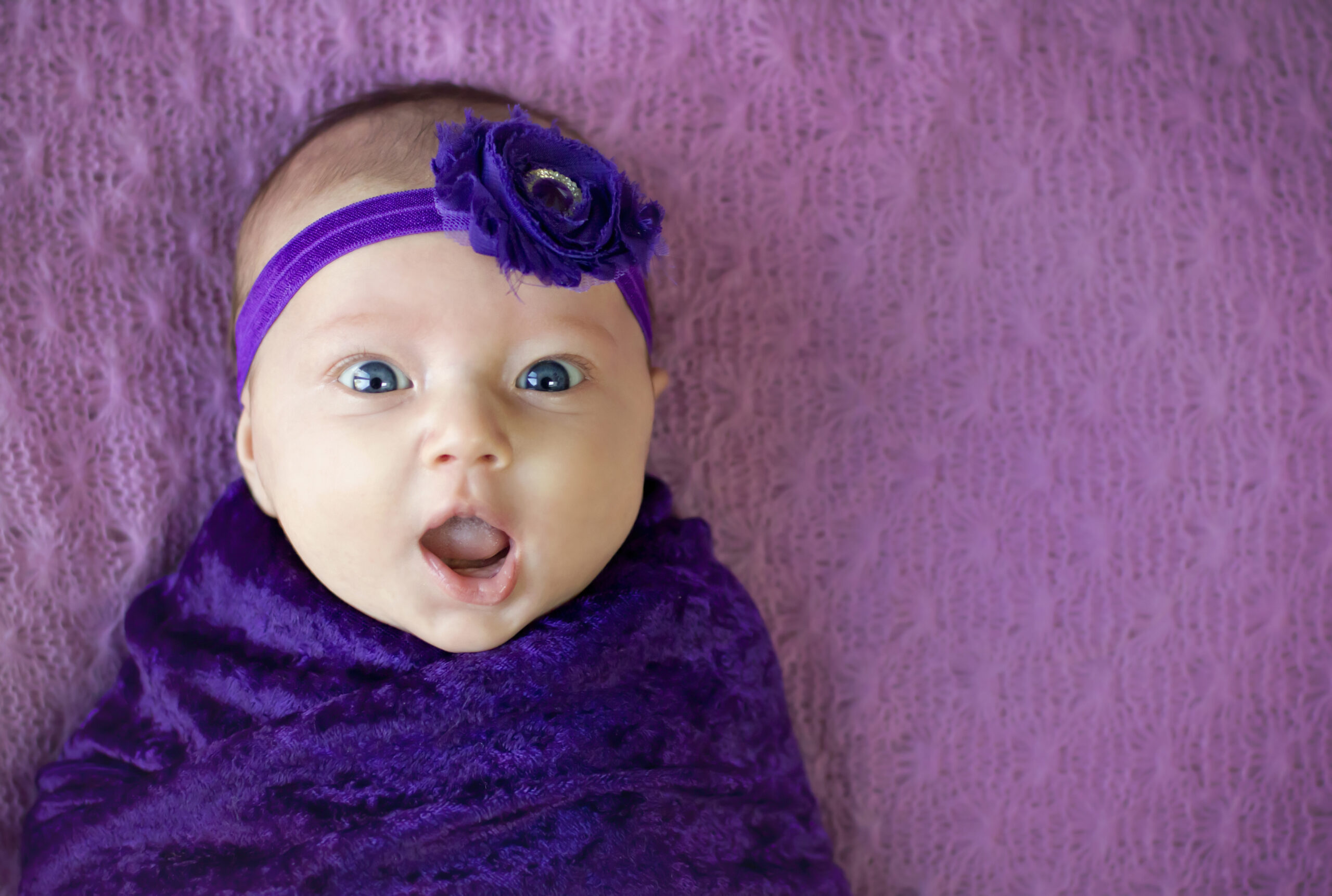 Surprised baby girl