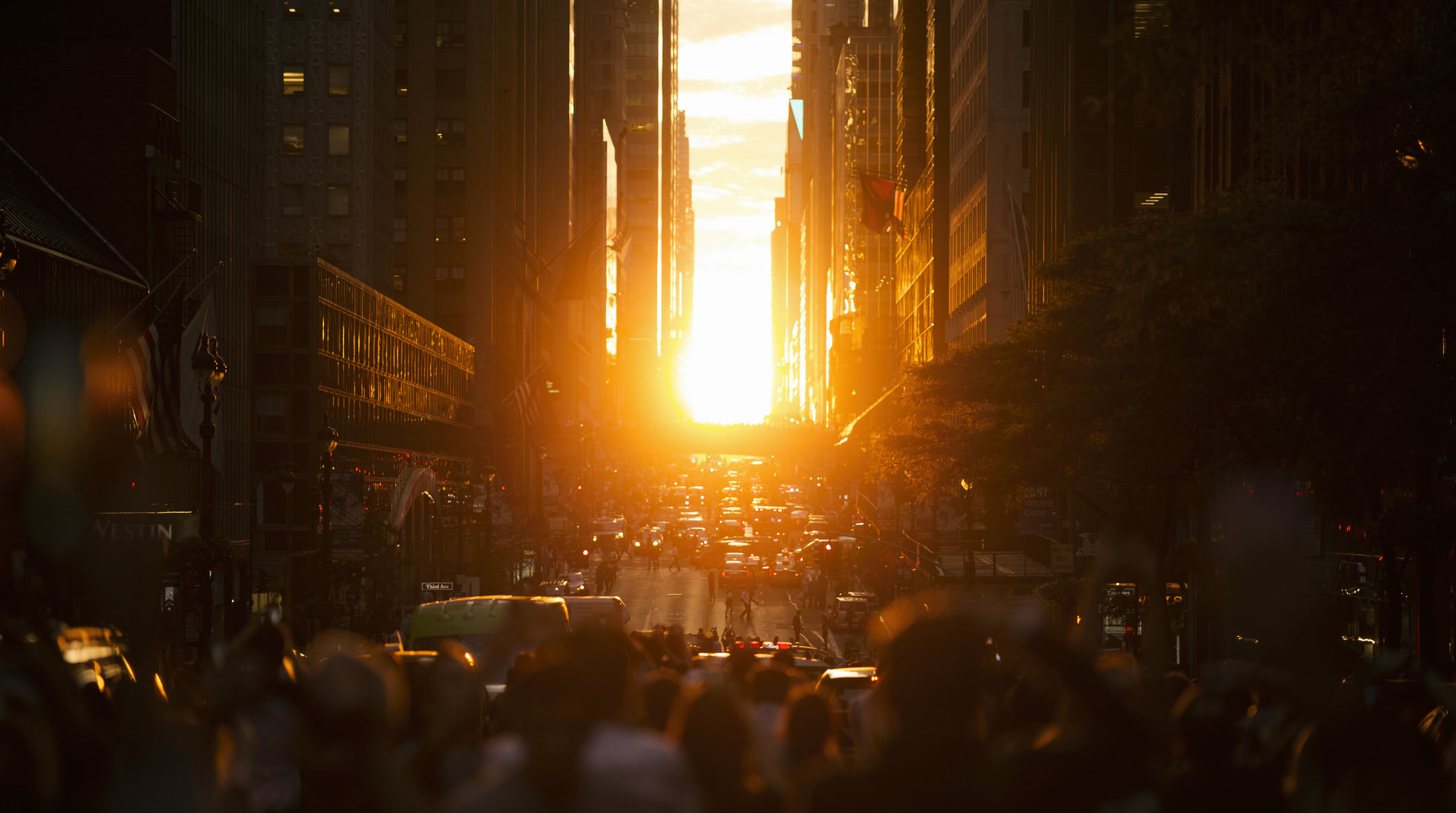 Manhattanhenge New York City Sunset