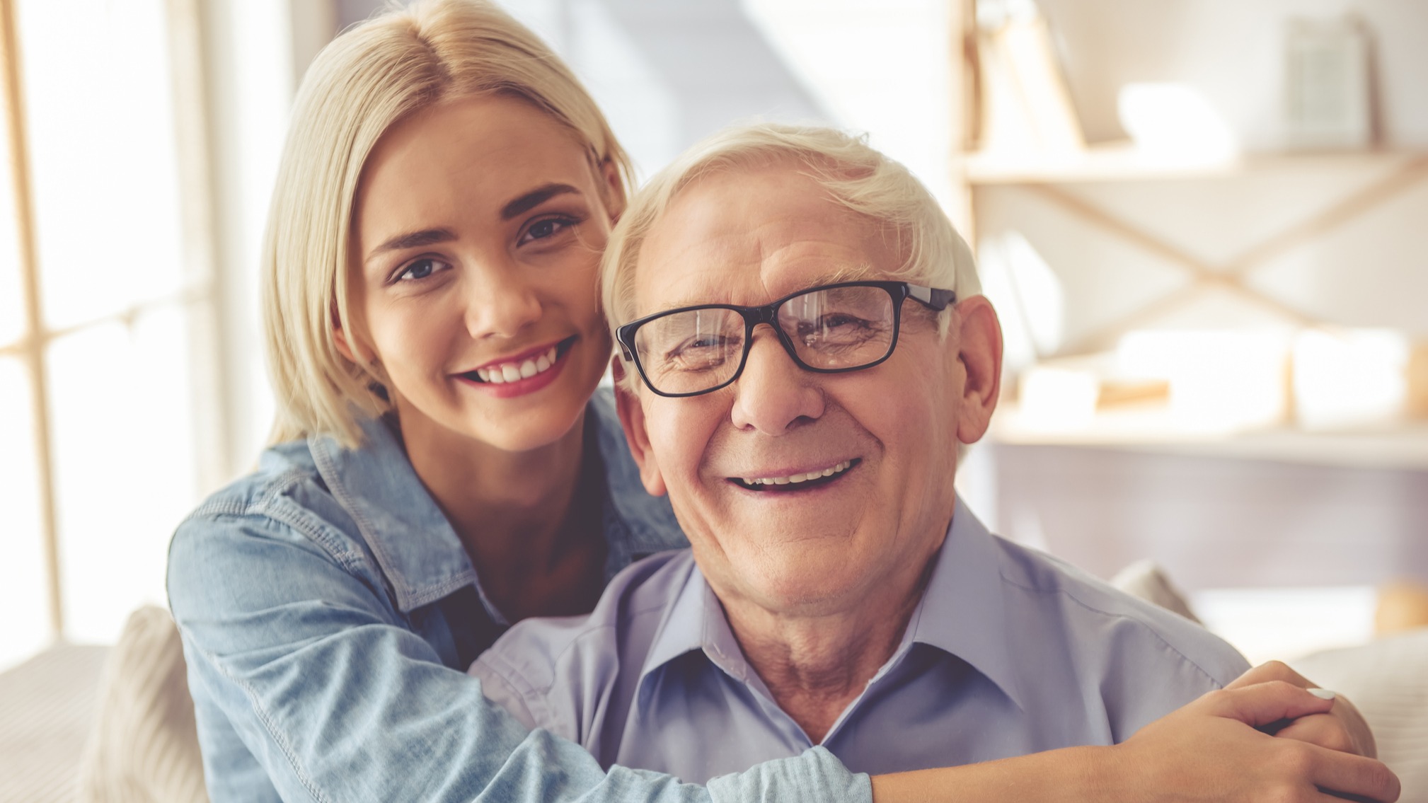 A young woman and older male