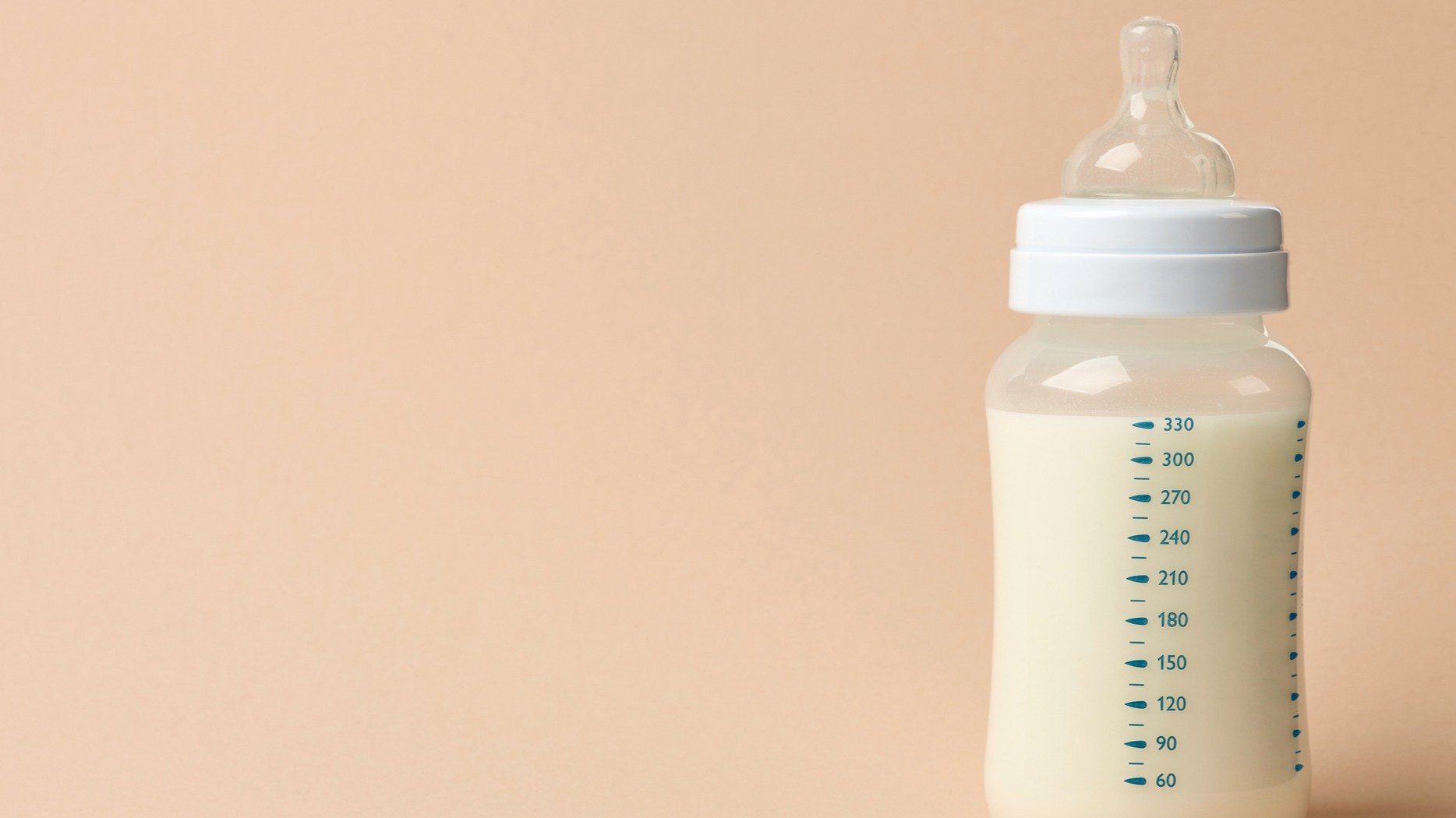 A baby bottle