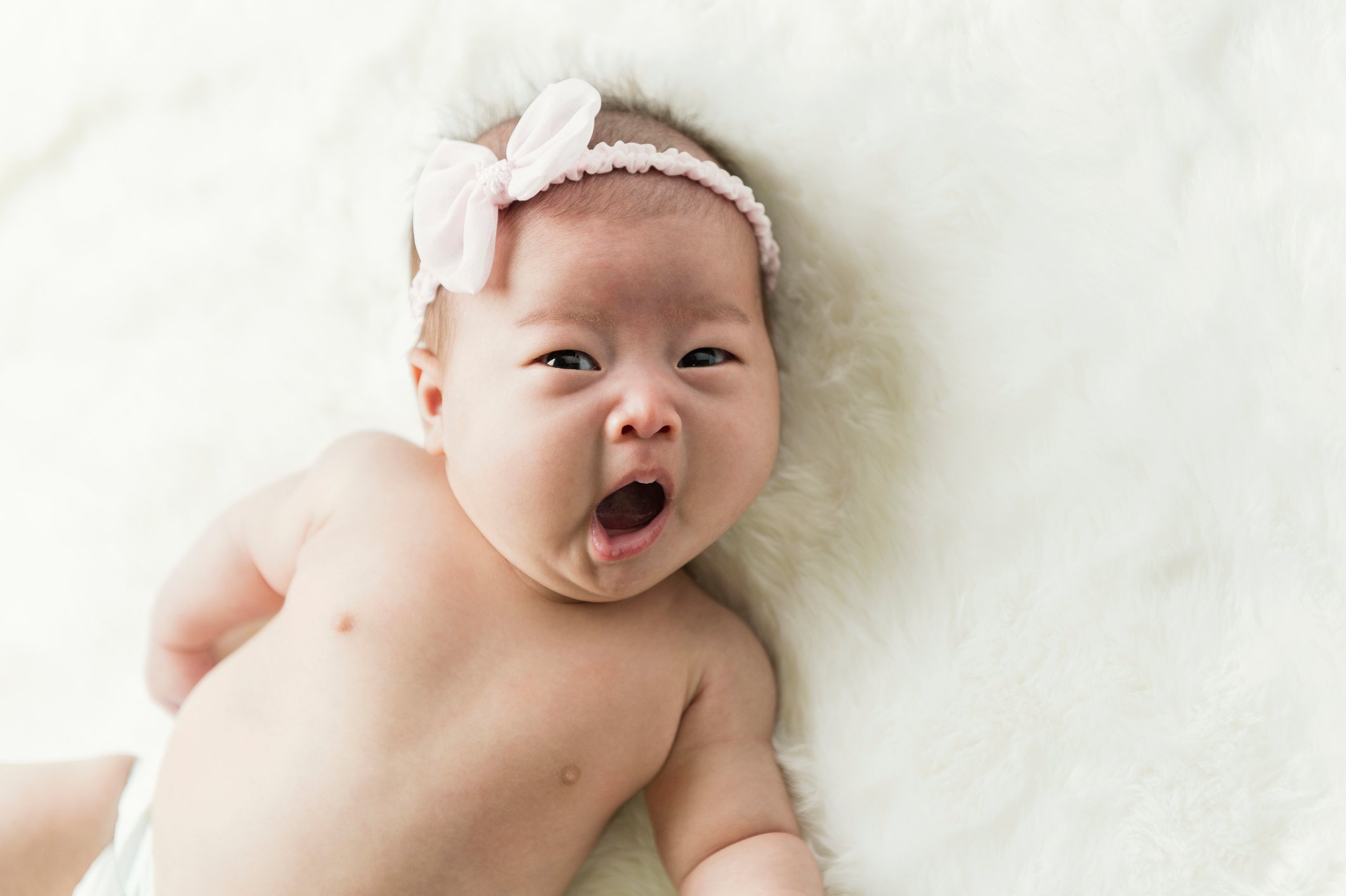 Baby girl in studio shot