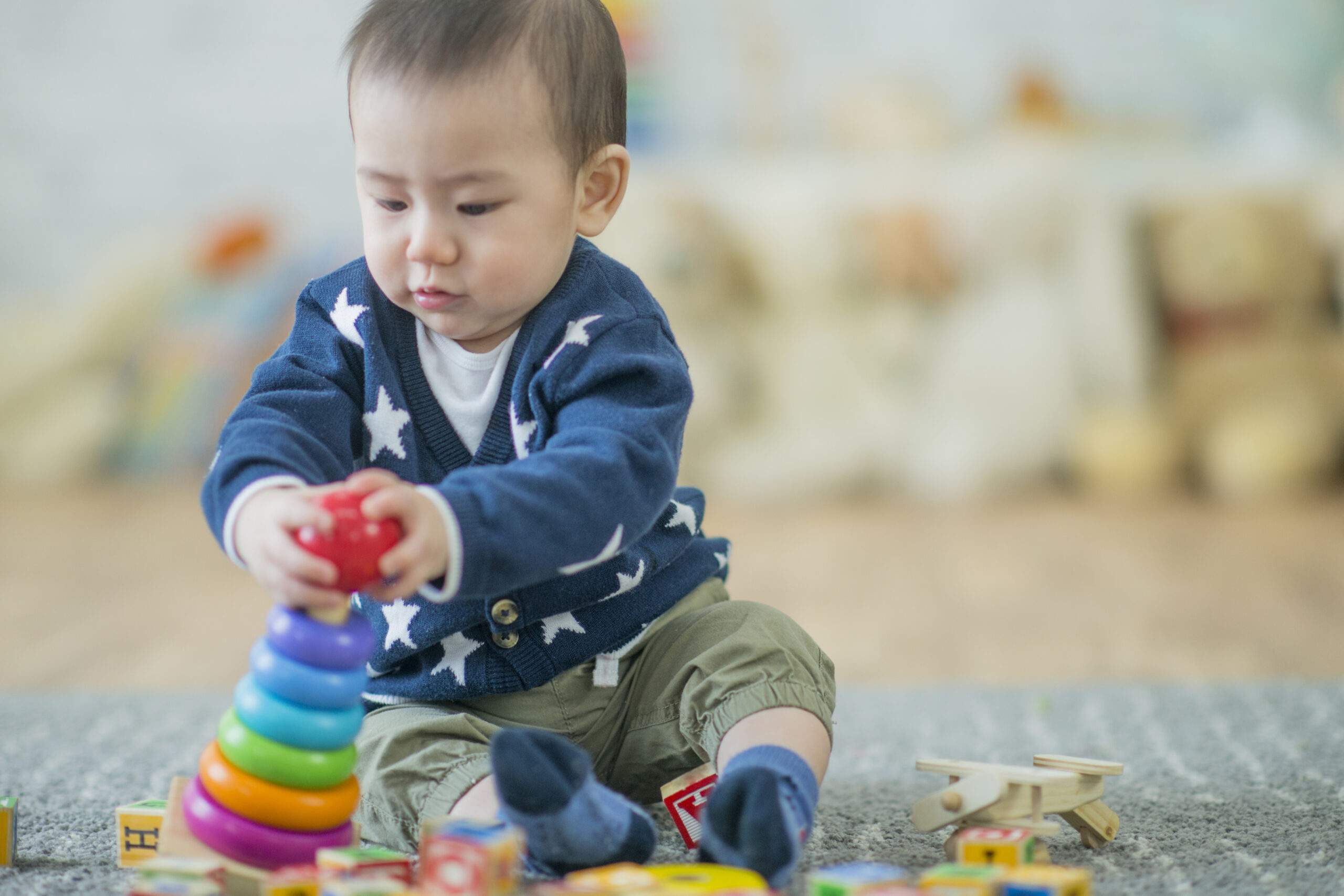 Baby Boy Stacking Rings
