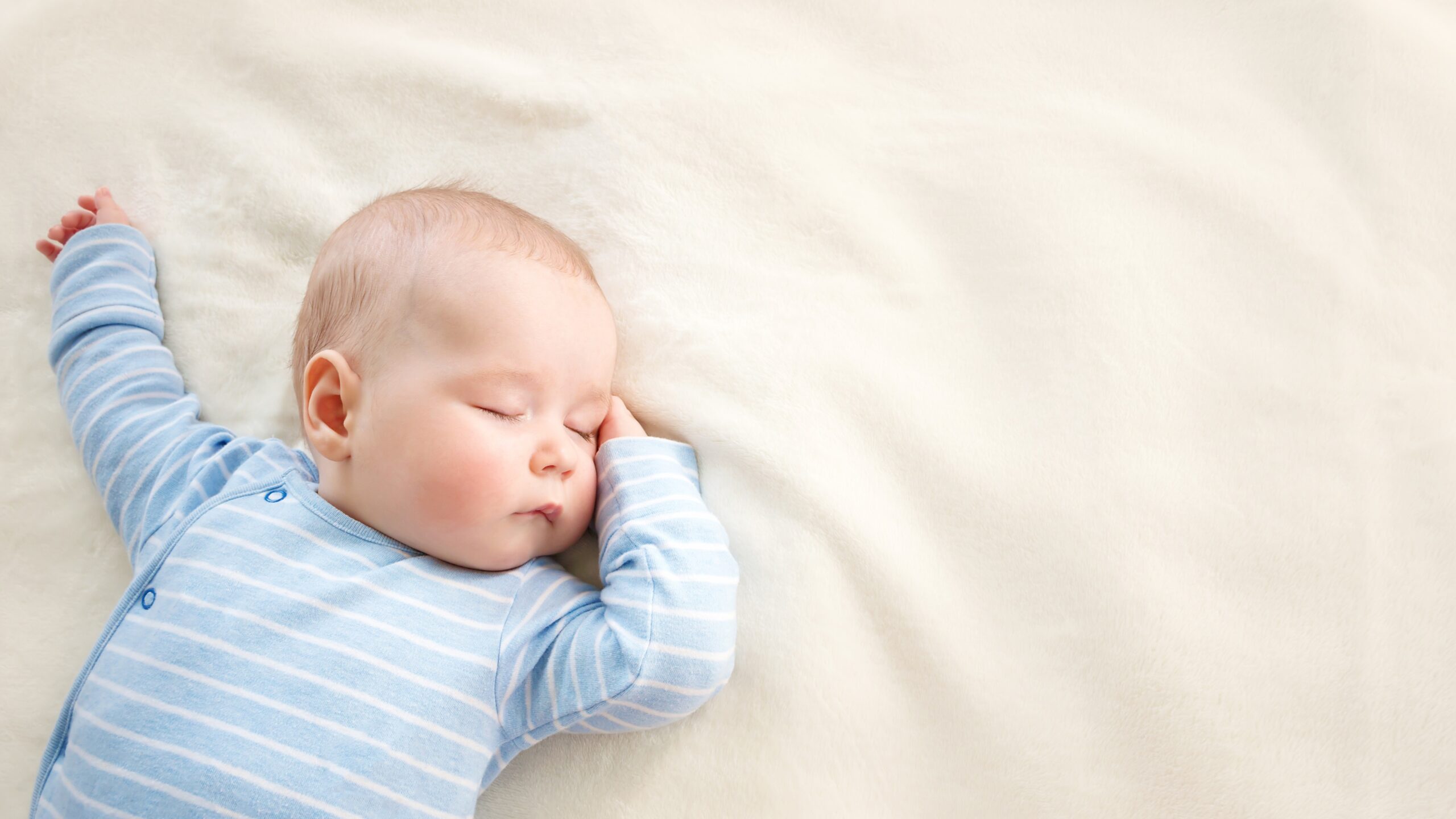 A newborn sleeping
