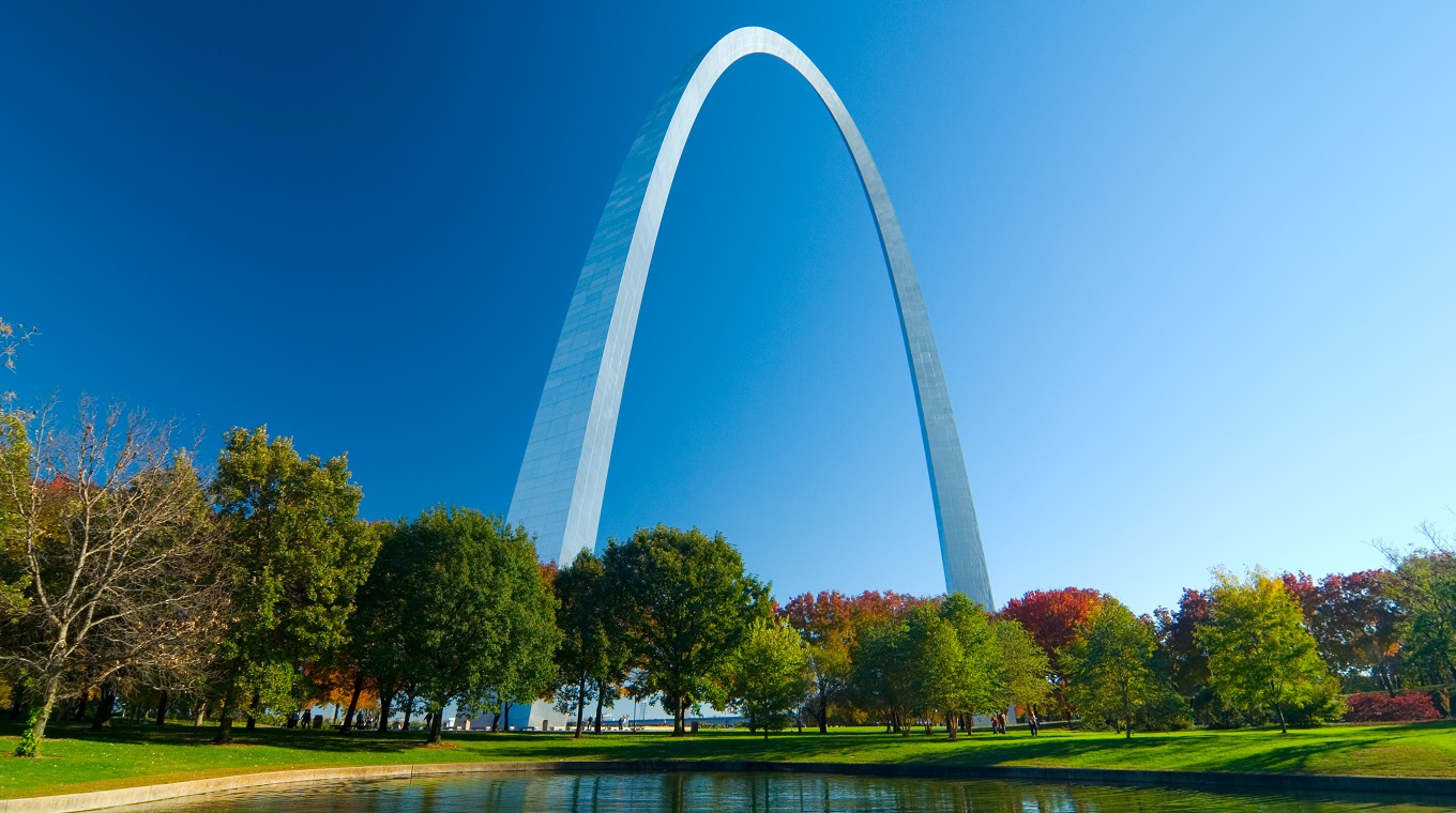 St. Louis Gateway Arch and Lake