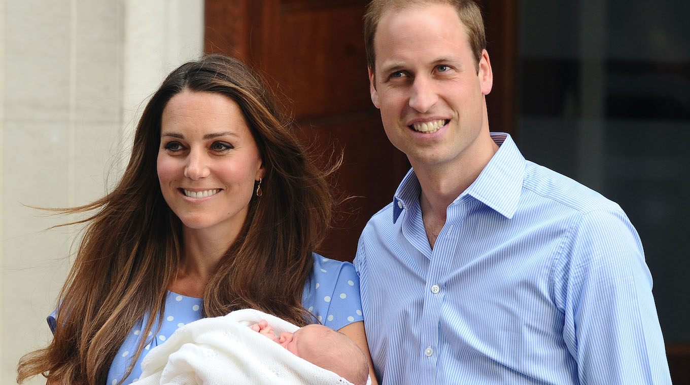 The Duke and Duchess of Cambridge present Prince George