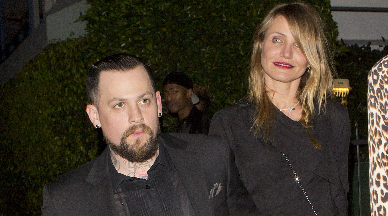 Cameron Diaz and new husband Benji Madden were seen leaving their Valentines Dinner at Giorgio Baldi Italian Restaurant in Santa Monica, CA Cameron Diaz and new husband Benji Madden were seen leaving their Valentines Dinner at Giorgio Baldi Italian Restaurant in Santa Monica, CA