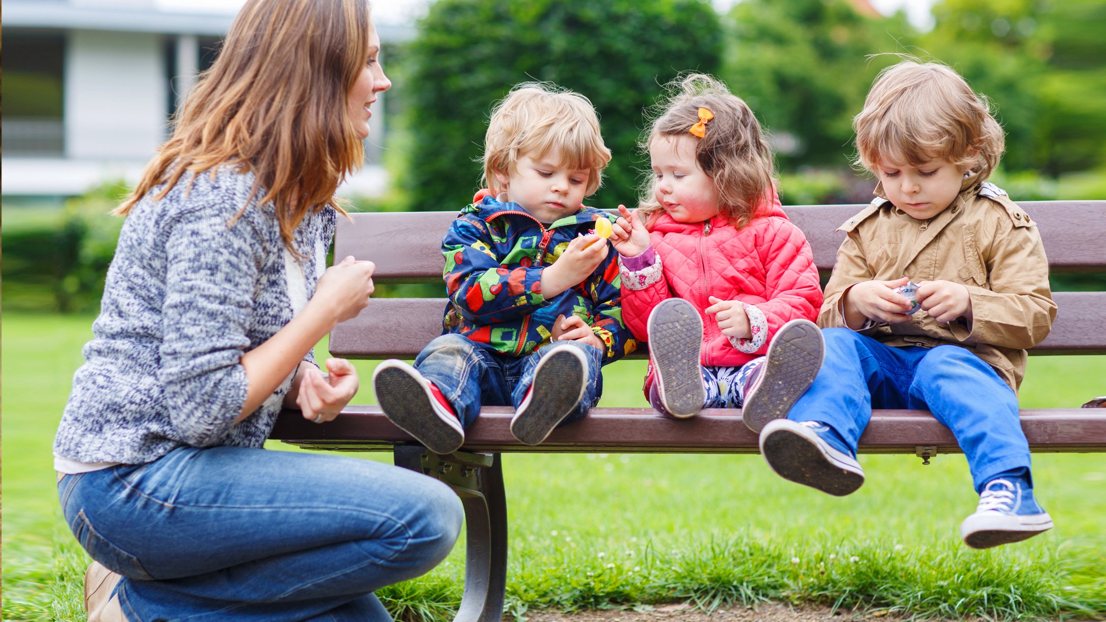 three kids close in age