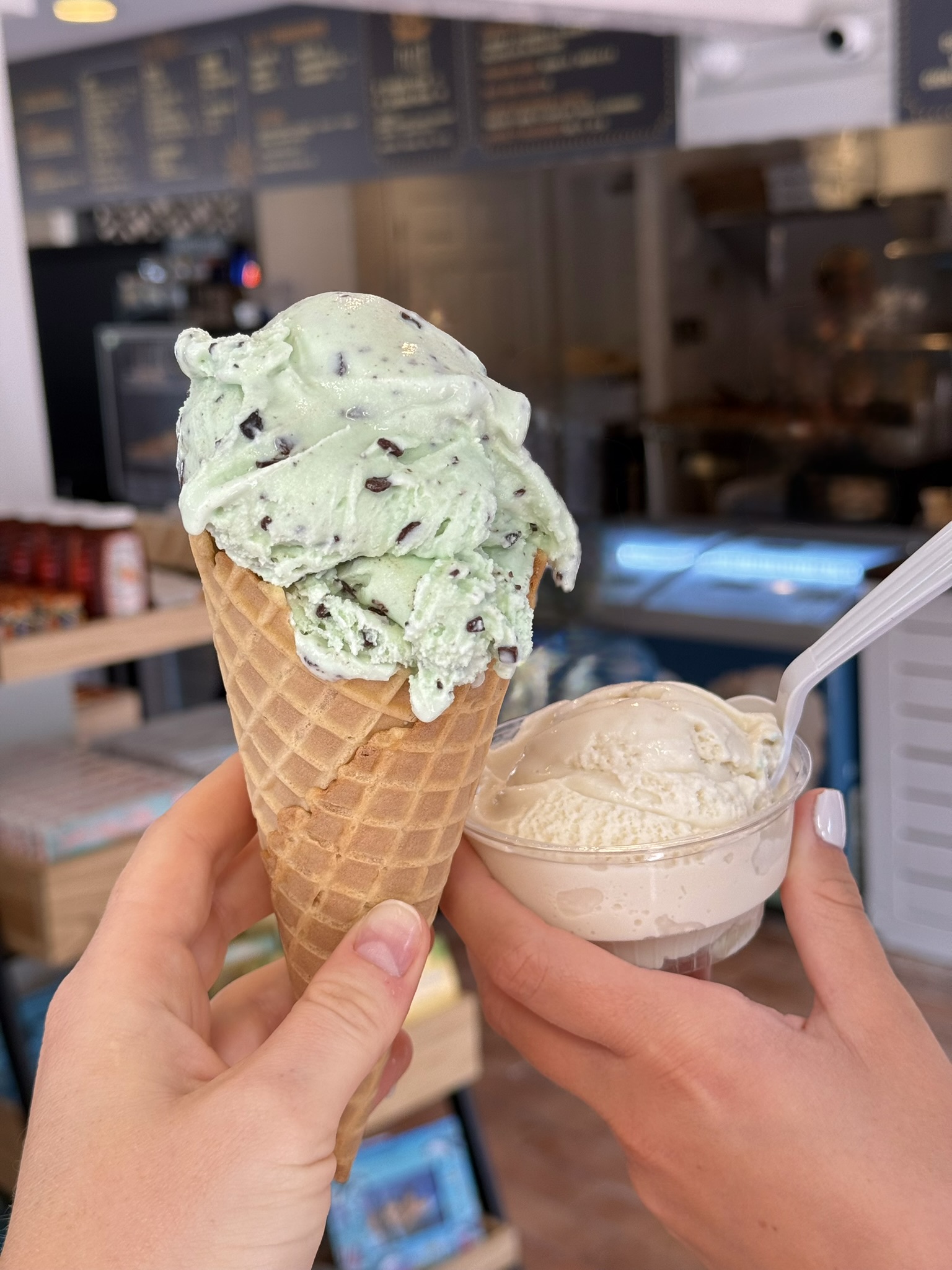 ice cream at tradewinds