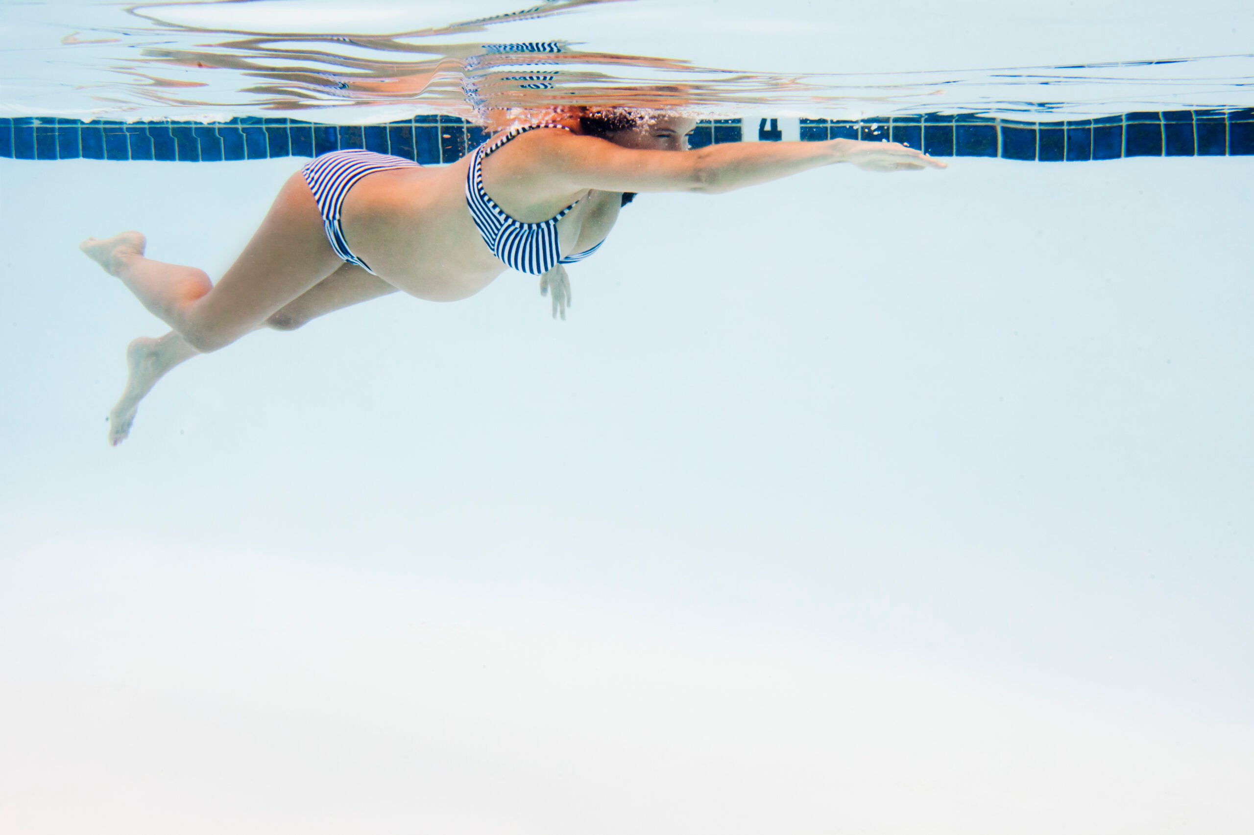 pregnant swimmer
