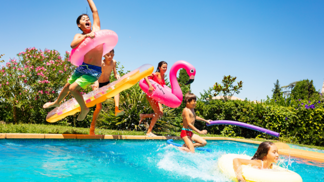 pool birthday party kids