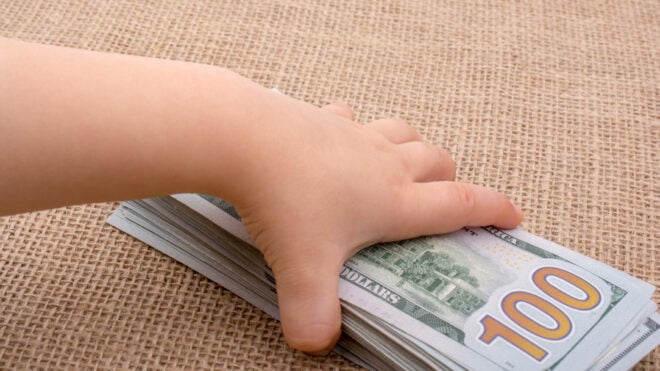 toddler money
