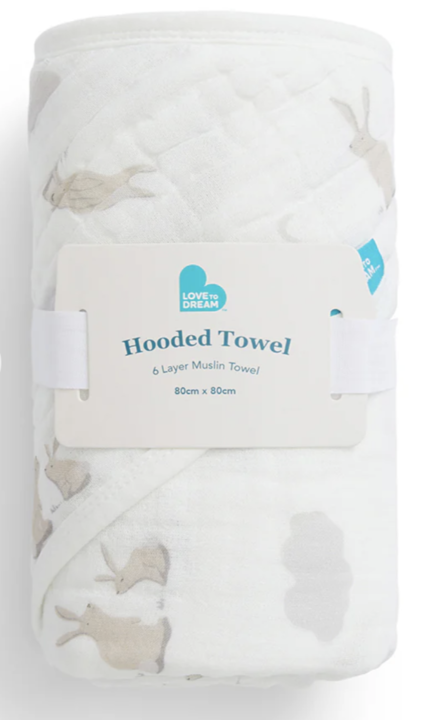 love to dream hooded towel